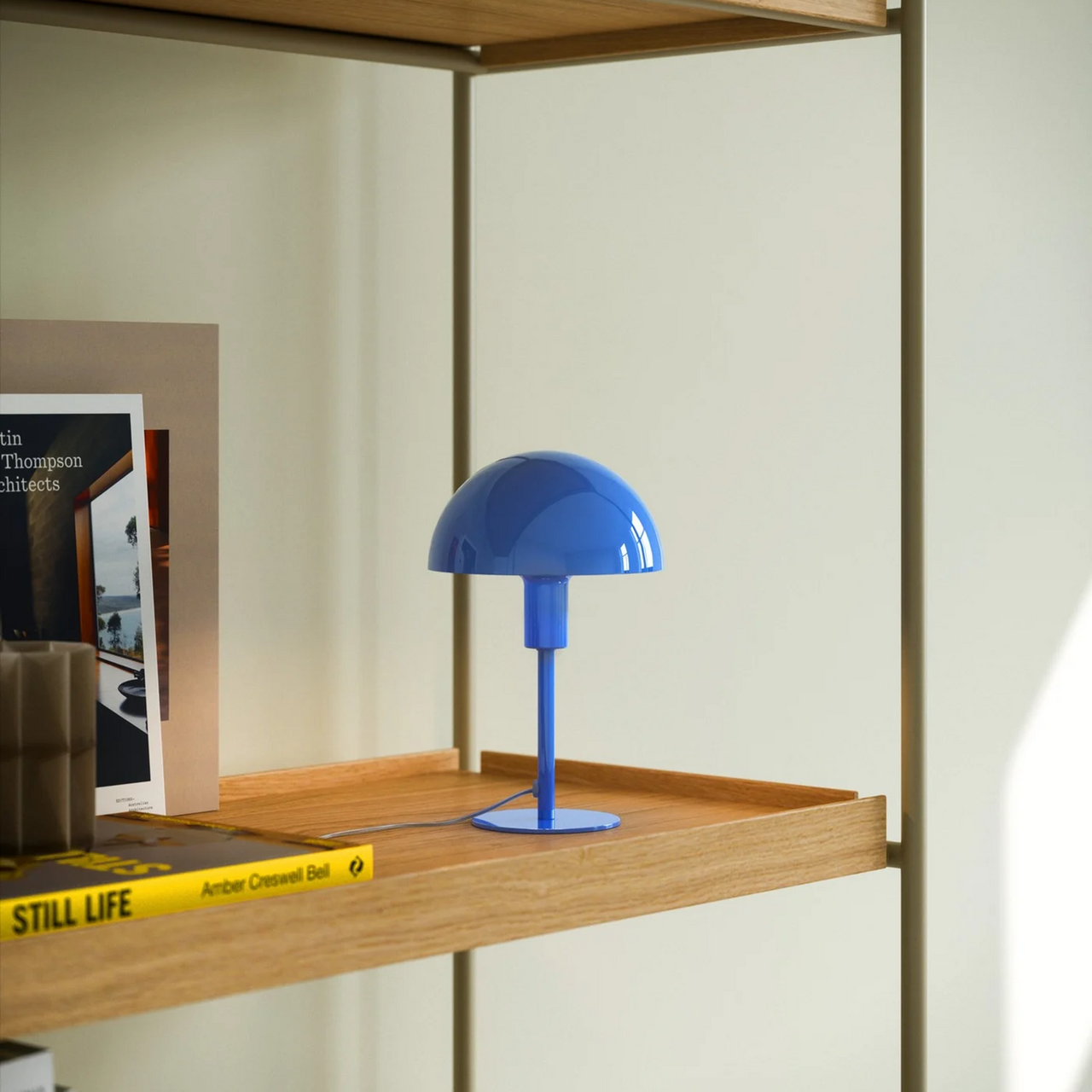 Bordlampe Ellen Mini i metall, blå