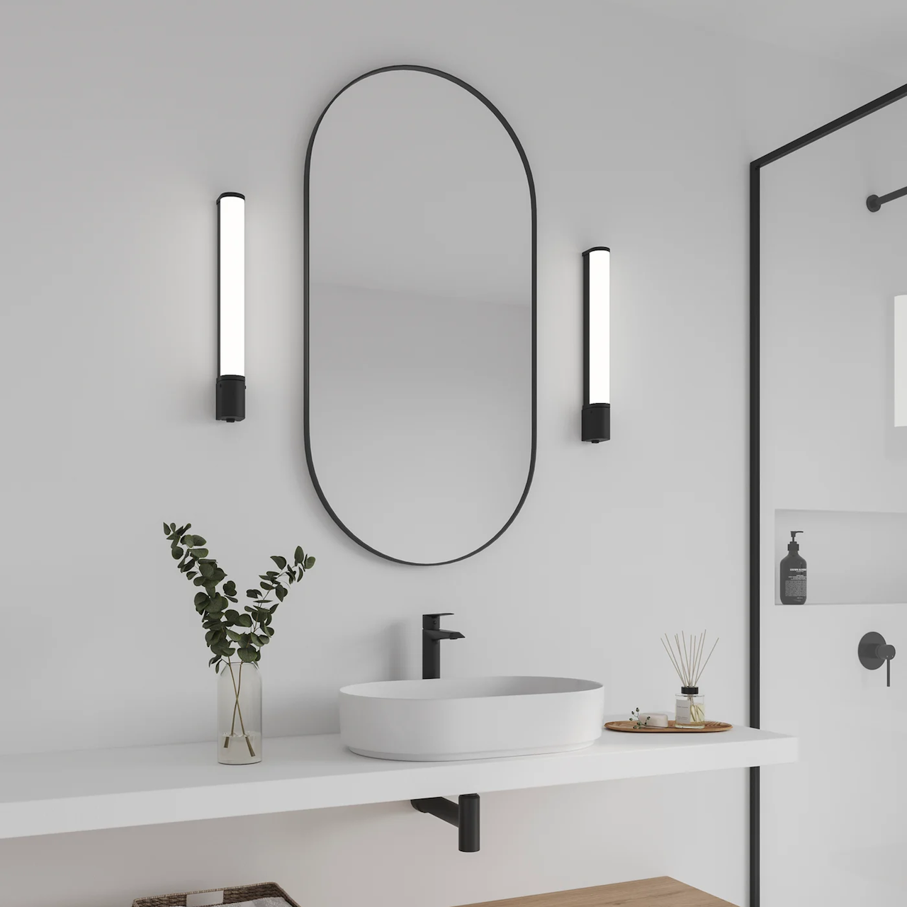 NORDLUX MALAIKA 49 VEGG LED SORT