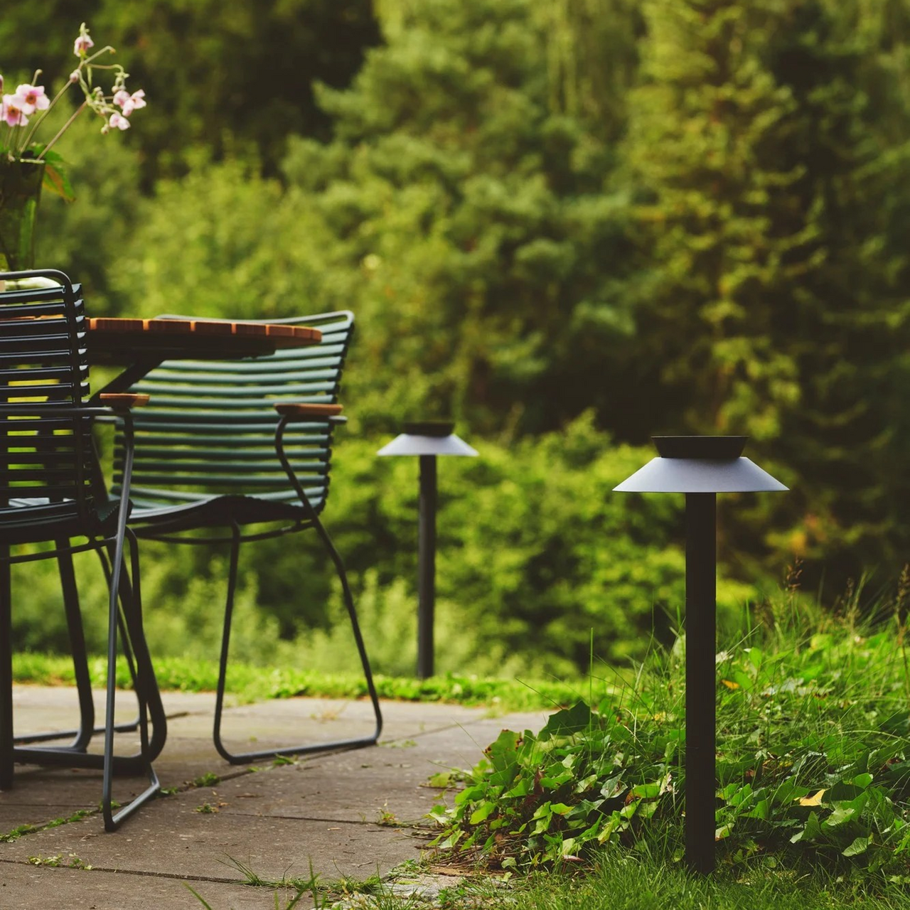 LED-solcellebelysning Justina, bevegelsesdetektor, svart