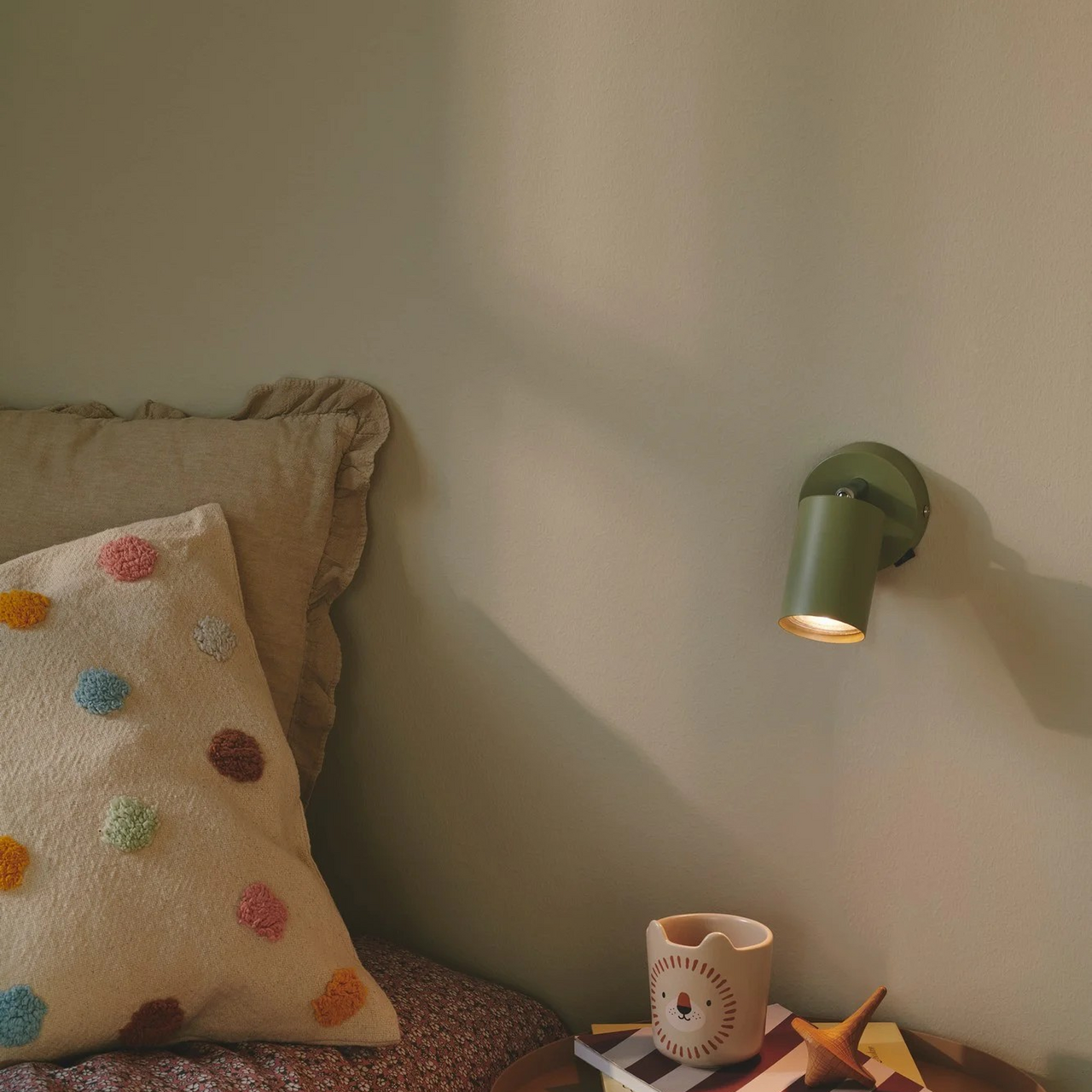 Explore veggspotlight med kabel og støpsel, GU10, grønn