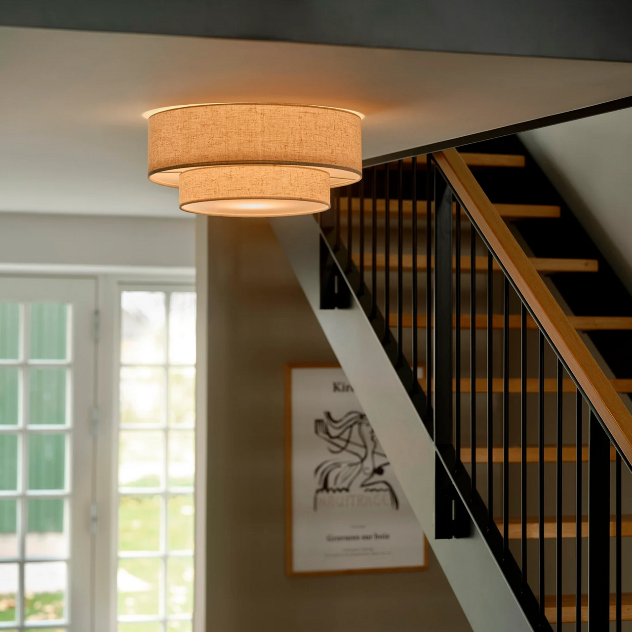 NORDLUX MALODIN TAKLAMPE BEIGE