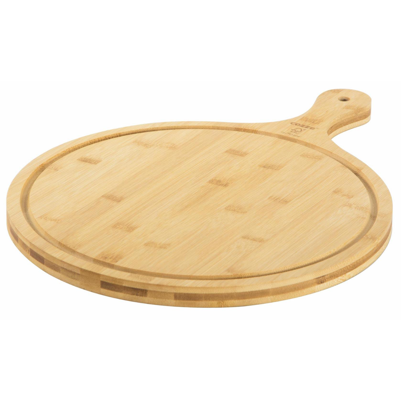 COZZE® PIZZASKJÆREBRETT MED HÅNDTAK Ø350X20 MM.