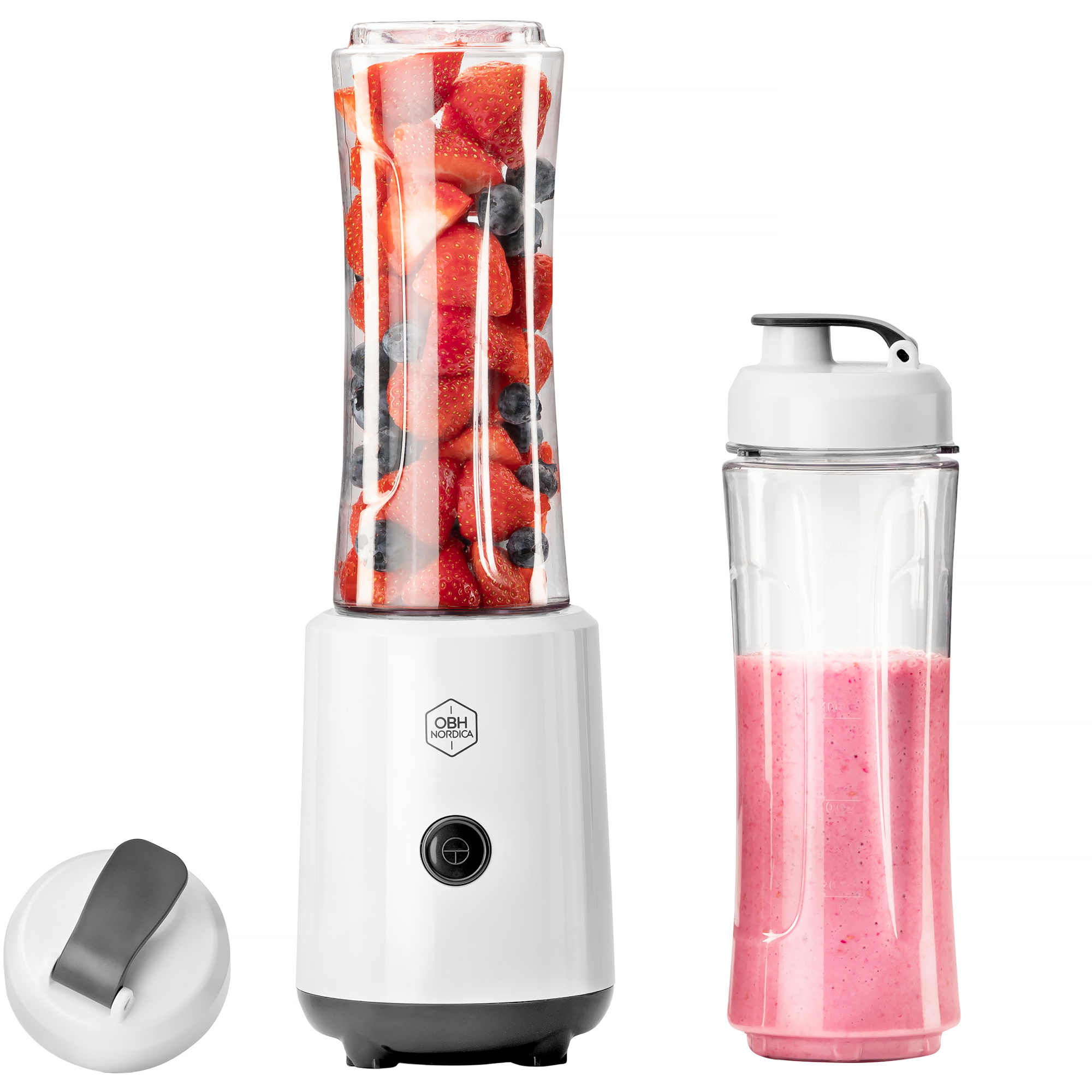OBH NORDICA BLENDER TWISTER GO SMOOTHIE HVIT | Megaflis.no