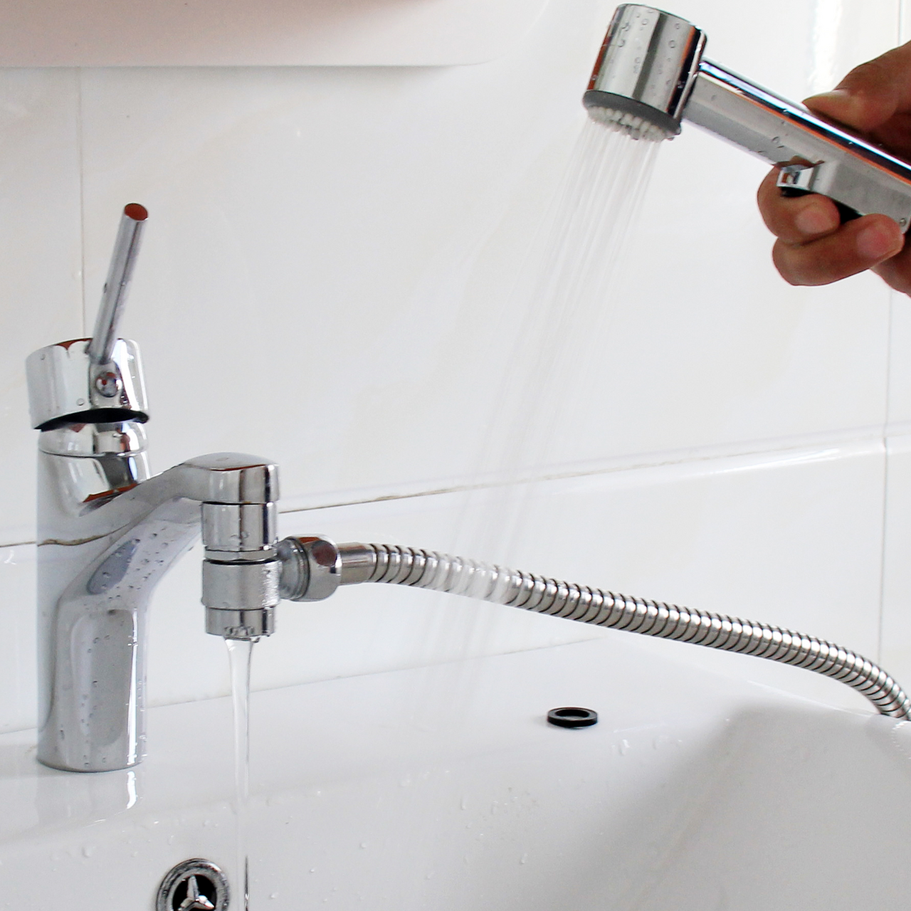 BLUERAIN BIDET-SETT M/VEGGHOLDER KROM