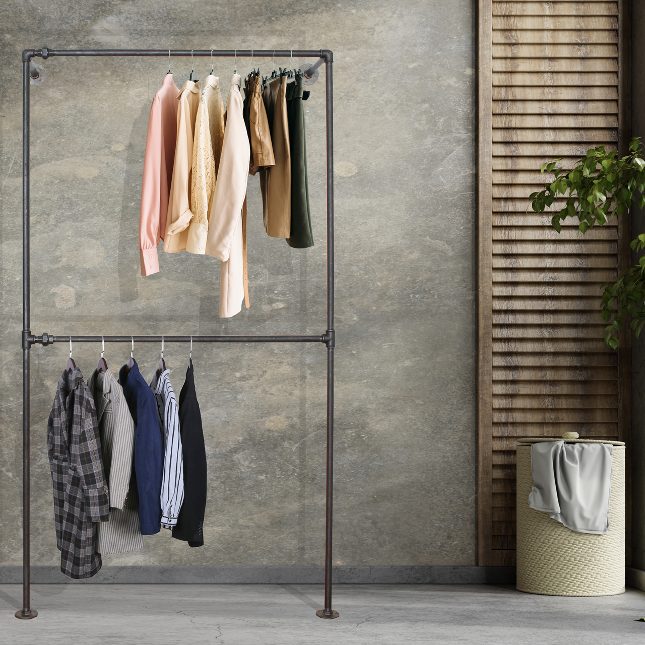 HARLEM VEGGHENGT KLESSTATIV 210X120 SORT