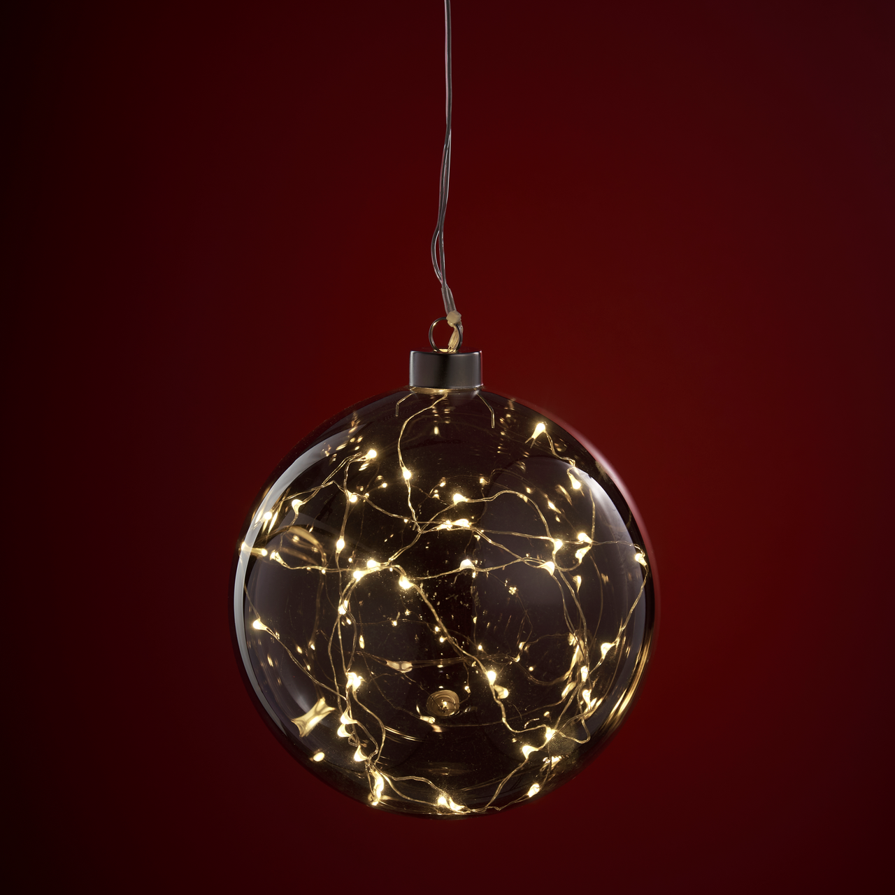 DAY GLASSKULE 40LED Ø15CM BATTERI