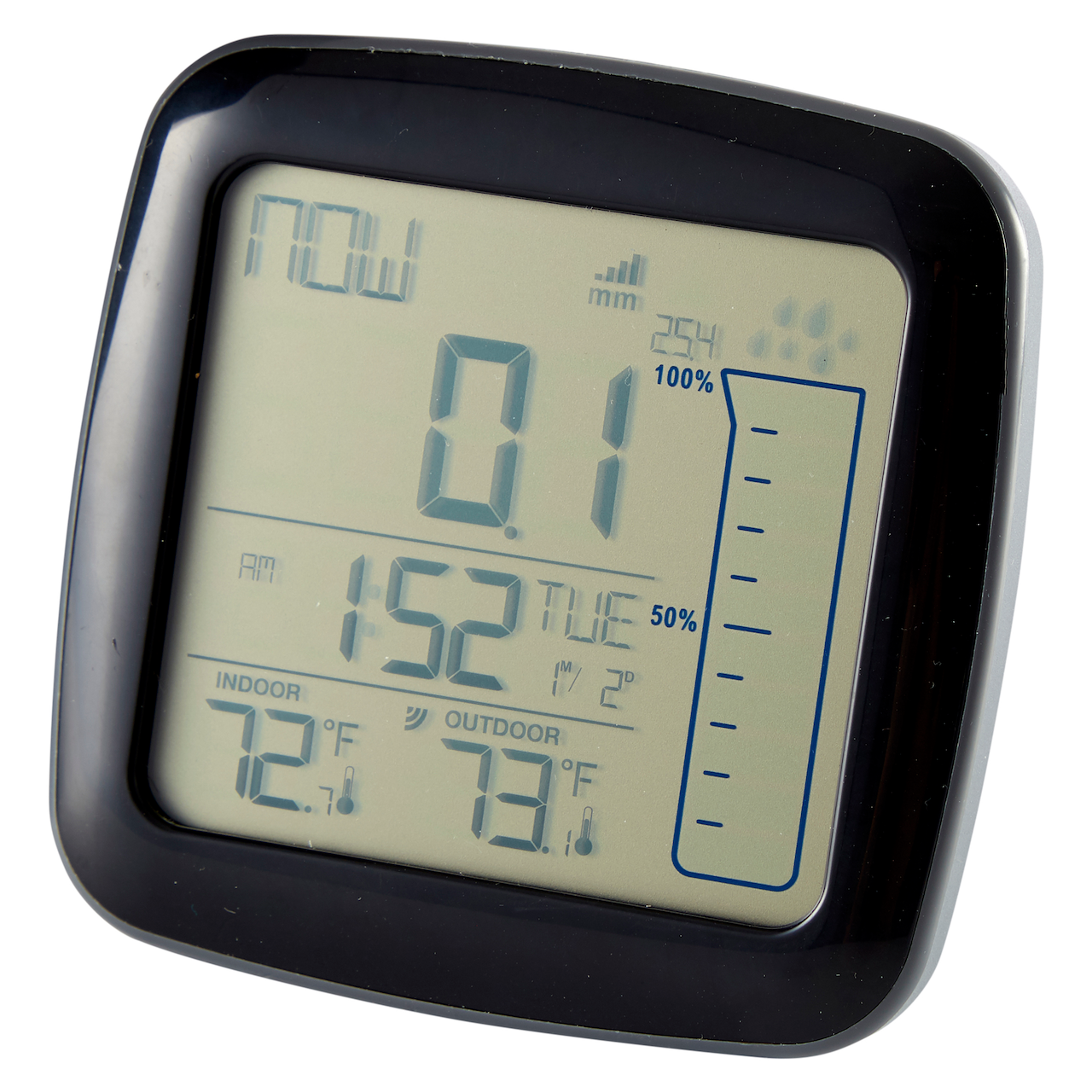 DAY TERMOMETER UTE & INNE M/REGNMÅLER TRÅDLØST