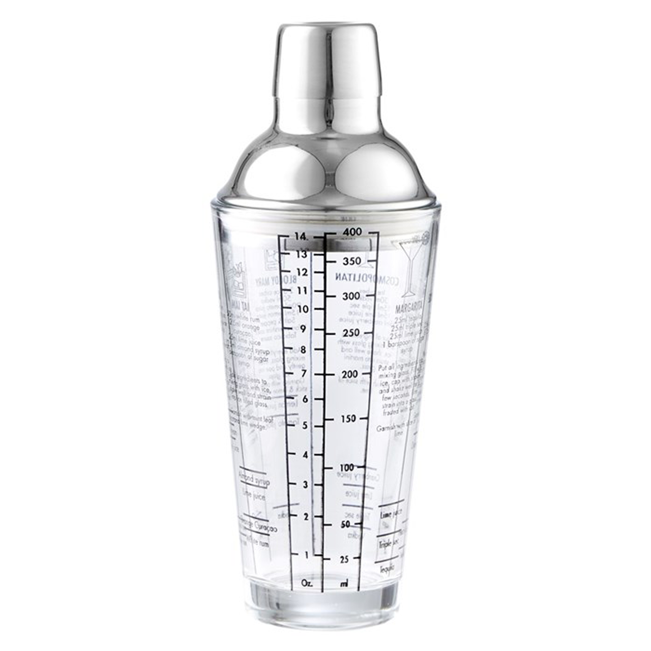 DAY COCKTAILSHAKER 400ML KLAR/RF.STÅL