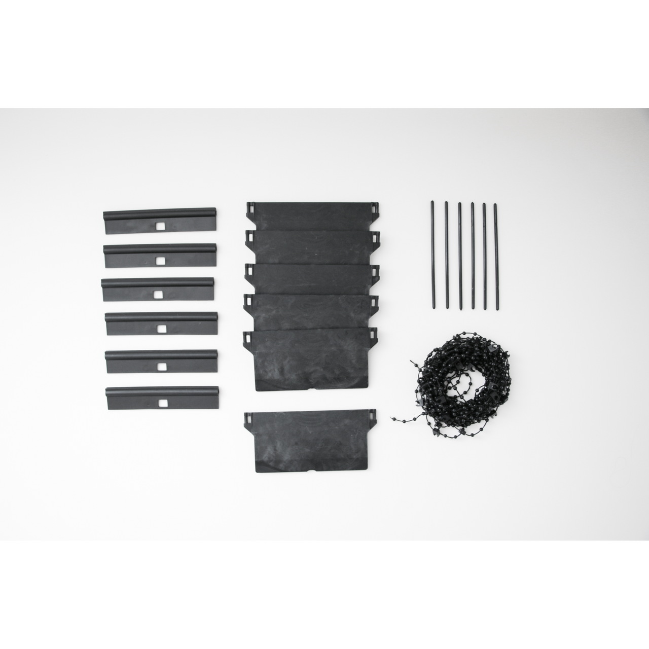 DEBEL KIT TIL LAMELLGARDIN SVART 89MM