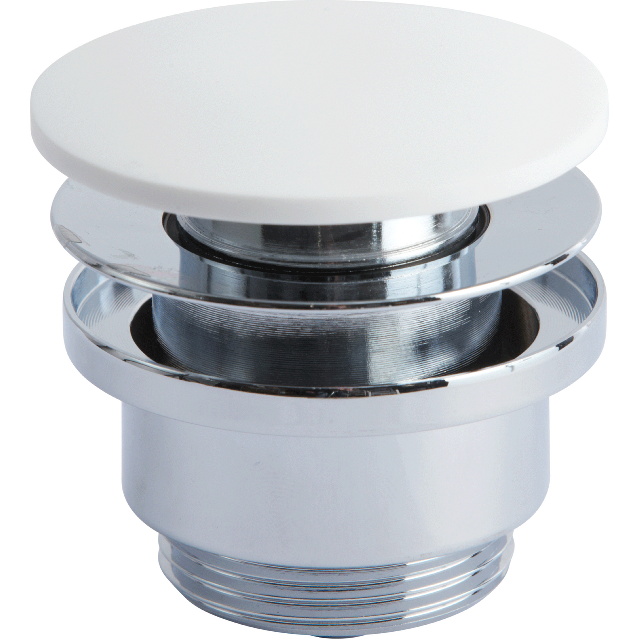 LAVABO LUNA UNIVERSAL POP-UP BUNNVENTIL SOLID SURFACE HVIT