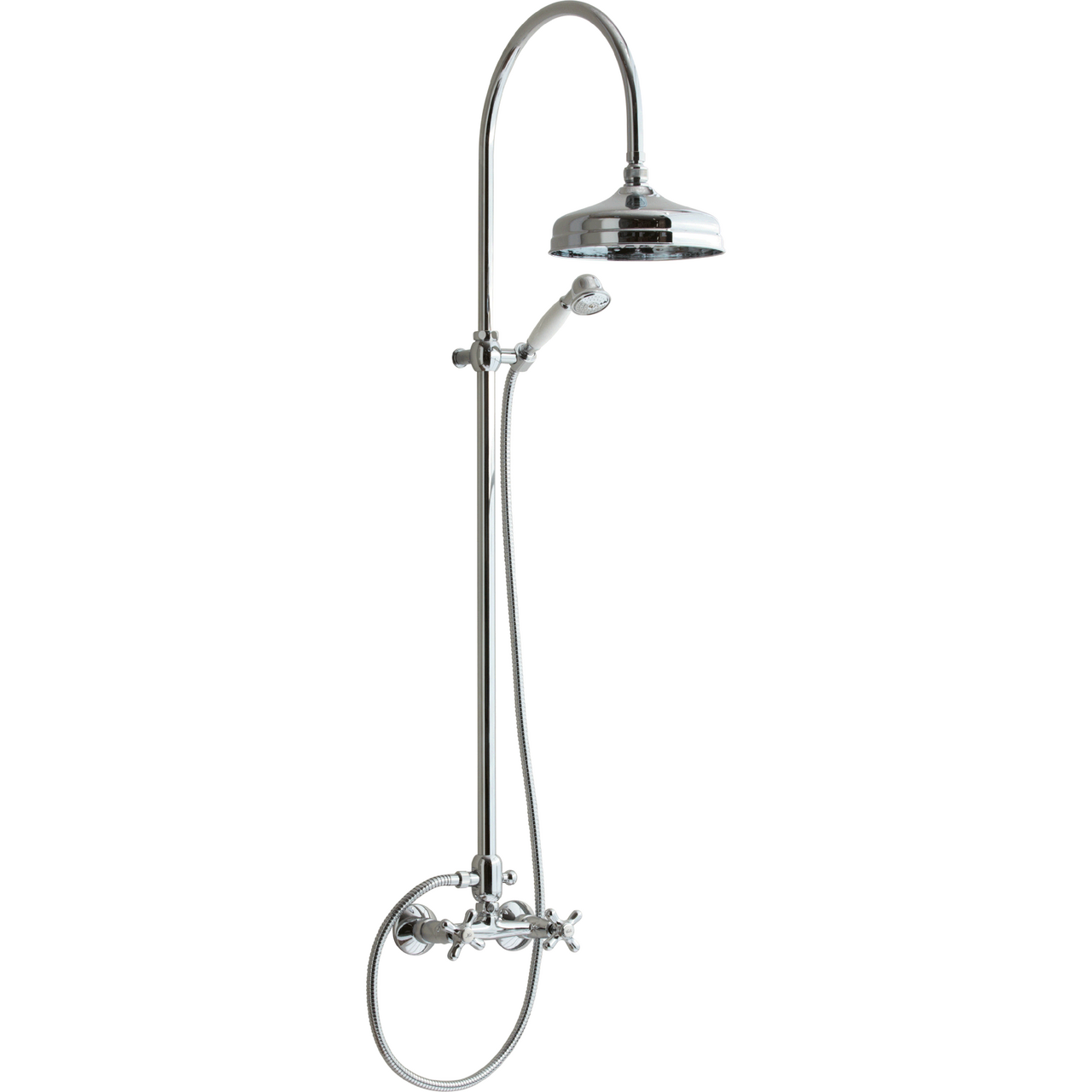 LAVABO RETRO KOMPLETT TO-GREPS DUSJSETT KROM