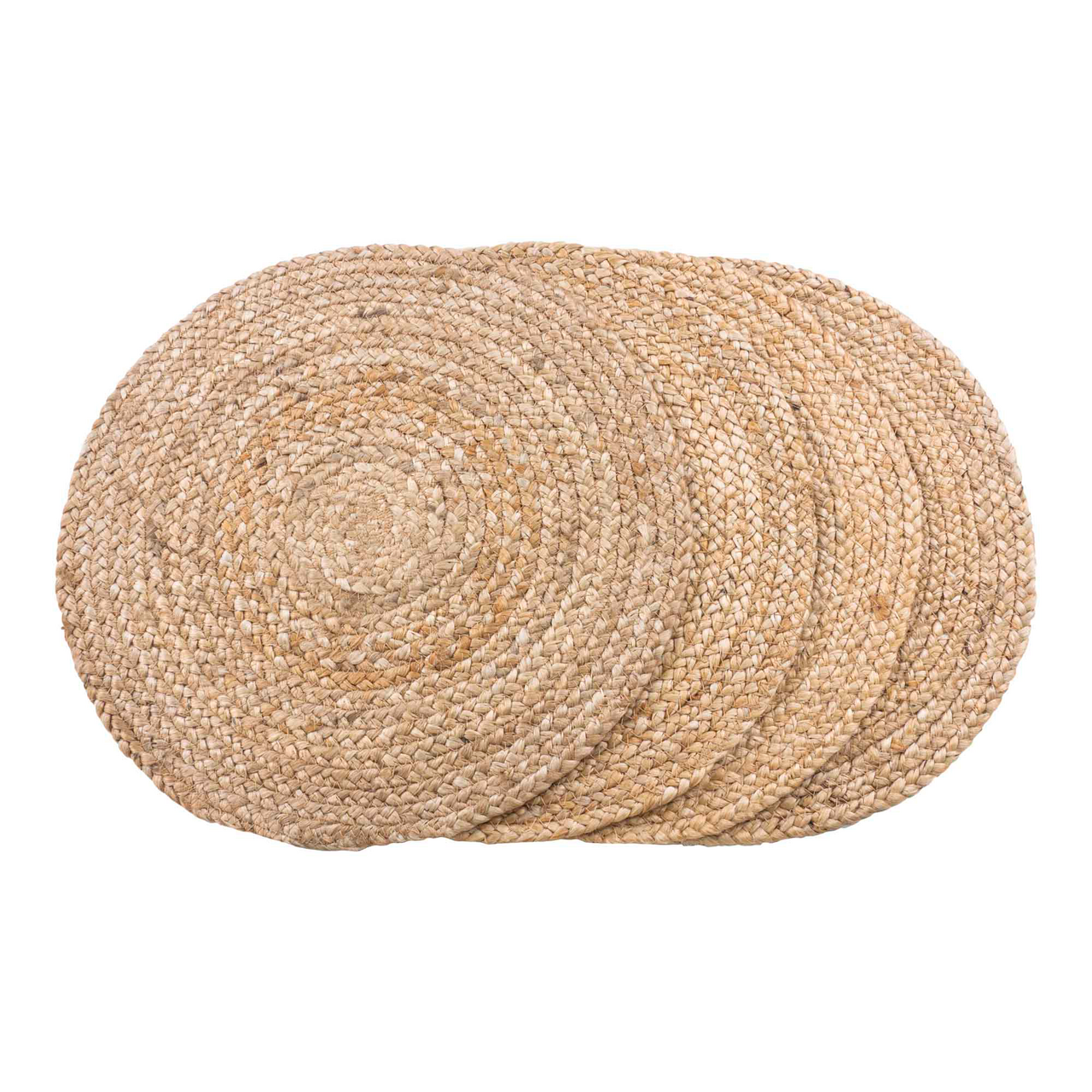 HOUSE NORDIC BOMBAY BORDBRIKKER 4 STK NATUR Ø38 CM
