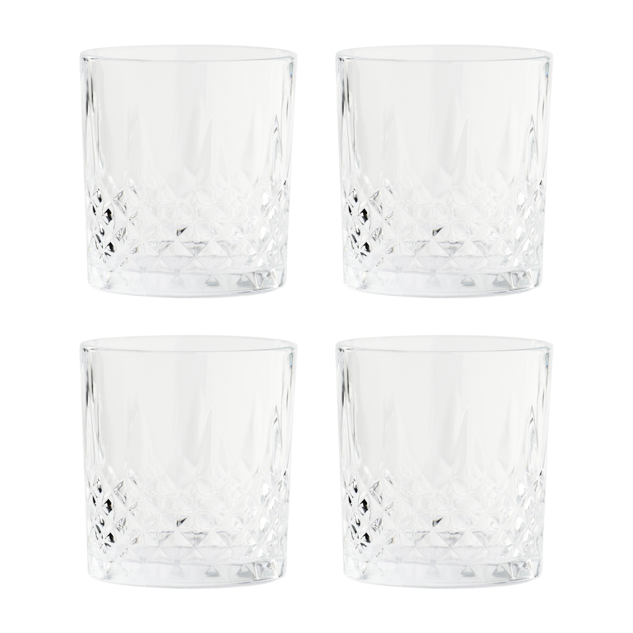 DAY WHISKEYGLASS KLAR 34CL 4STK