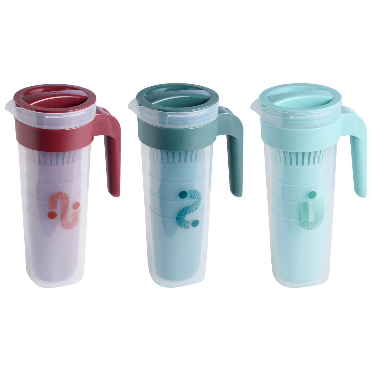DAY KANNE 1,2L M/LOKK 4STK DRIKKEGLASS 30CL ASSORTERT FARGE