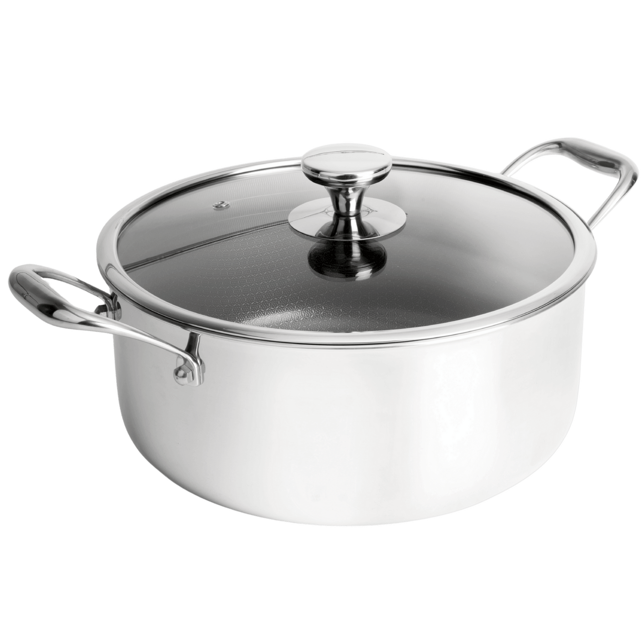 GLADKOKKEN HYBRID SLIPP-LETT GRYTE MED LOKK Ø28 CM 7,1L