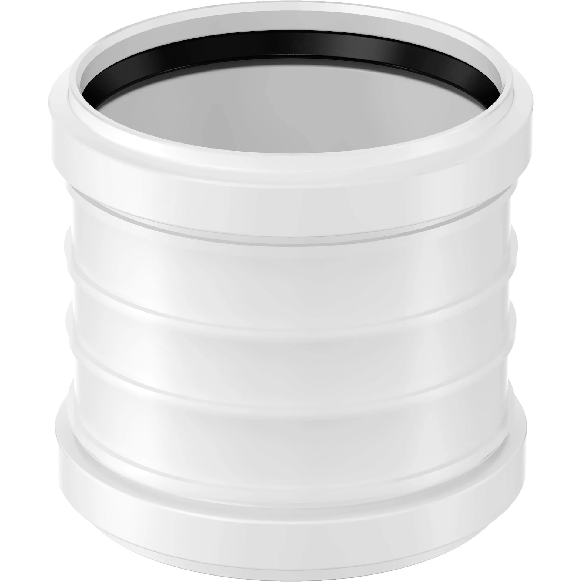 UPONOR DECIBEL DOBBELMUFFE 75MM HVIT | Megaflis.no