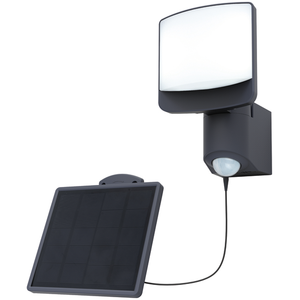 LUTEC SOLAR SUNSHINE VEGGHENGT LAMPE KULLGRÅ