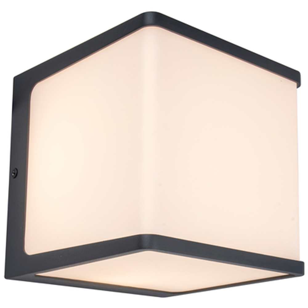 LUTEC ARCHITECTURAL DOBLO VEGGHENGT LAMPE 150MM KULL GRÅ