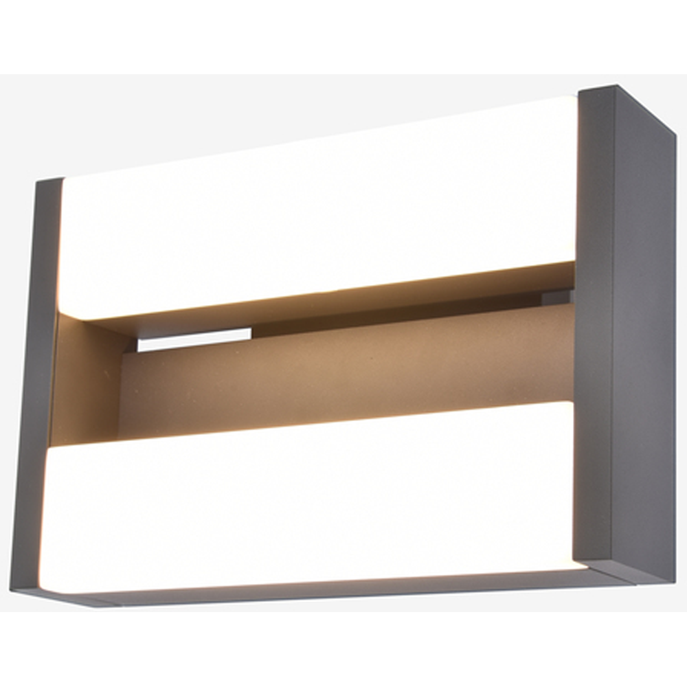 LUTEC ARCHITECTURAL CONROY VEGGHENGT LAMPE MØRK GRÅ