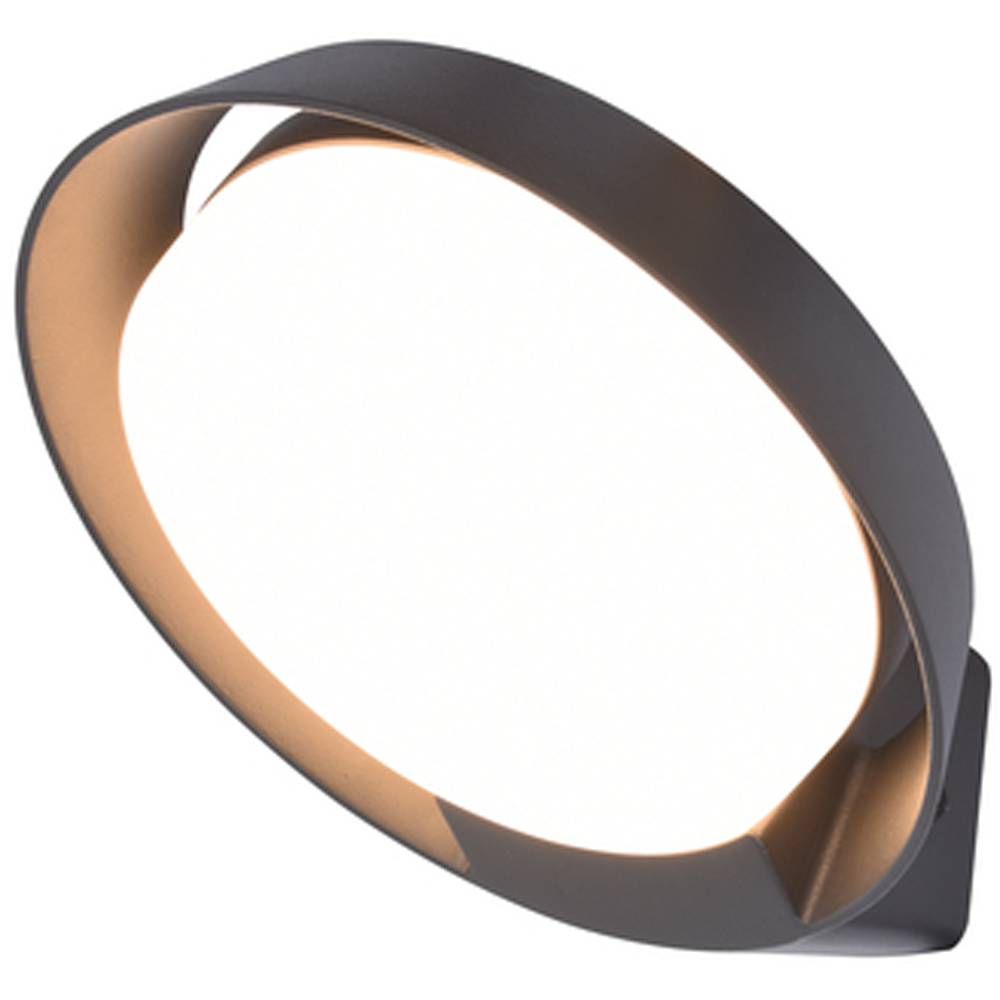 LUTEC ARCHITECTURAL POLO VEGGHENGT LAMPE MØRK GRÅ