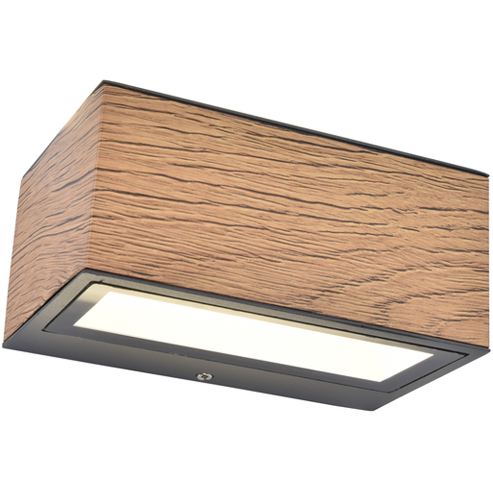 LUTEC ARCHITECTURAL GEMINI VEGGHENGT LAMPE WOOD