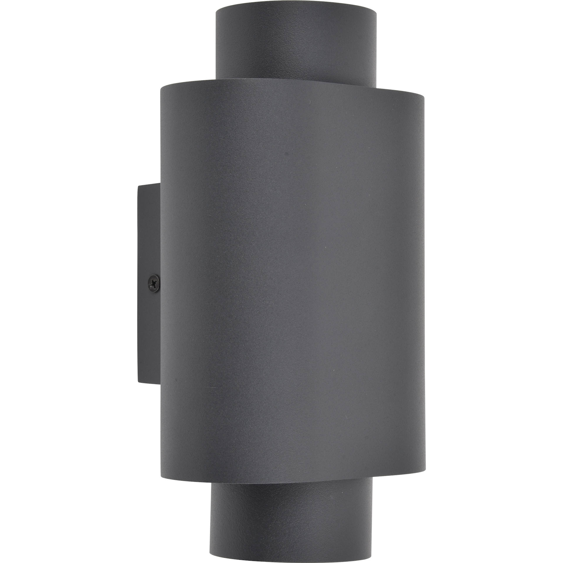 LUTEC ARCHITECTURAL CYPRES VEGGLAMPE DOBBEL MØRK GRÅ