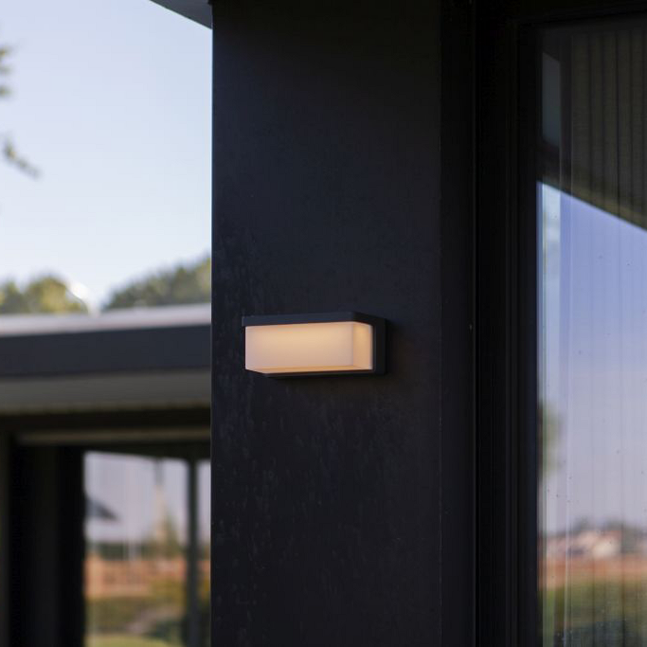 LUTEC SOLAR ZELENA VEGGLAMPE MØRKEGRÅ PLASTIKK 220V