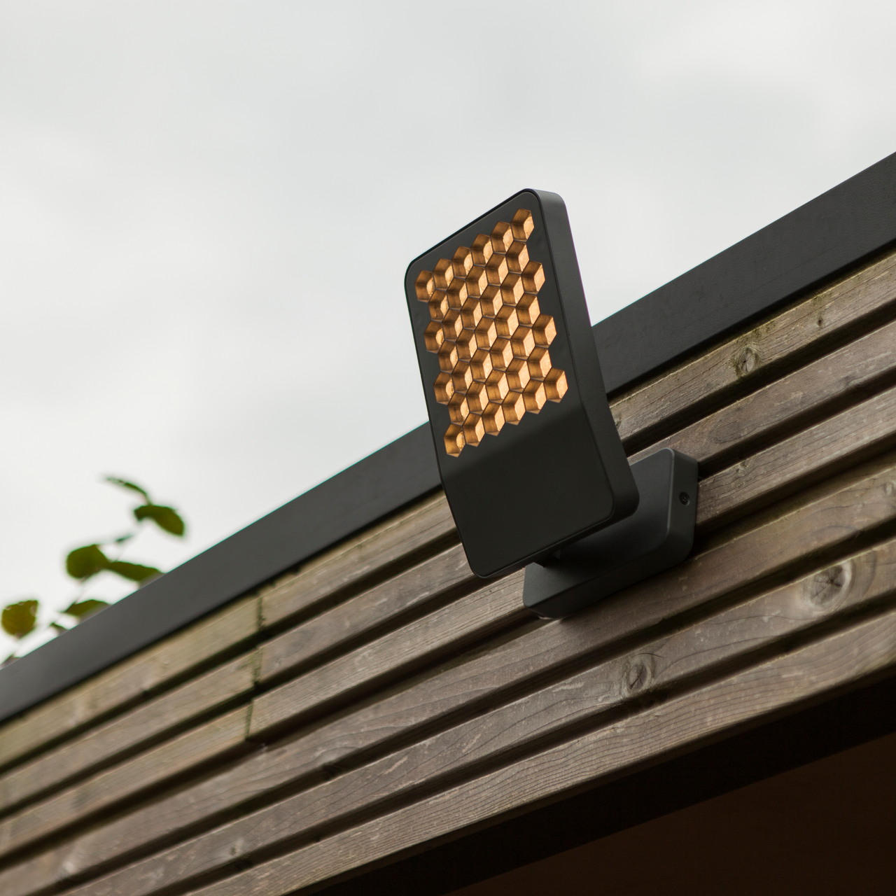 LUTEC ATLANTIS LILLE LED VEGGLAMPE 1 LYS MØRKEGRÅ 4000K