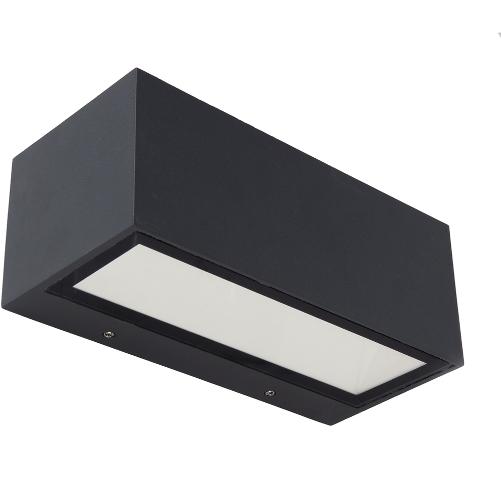 Utendørs LED-vegglampe GEMINI, mørkegrå, 22 cm, IP54, opp/ned