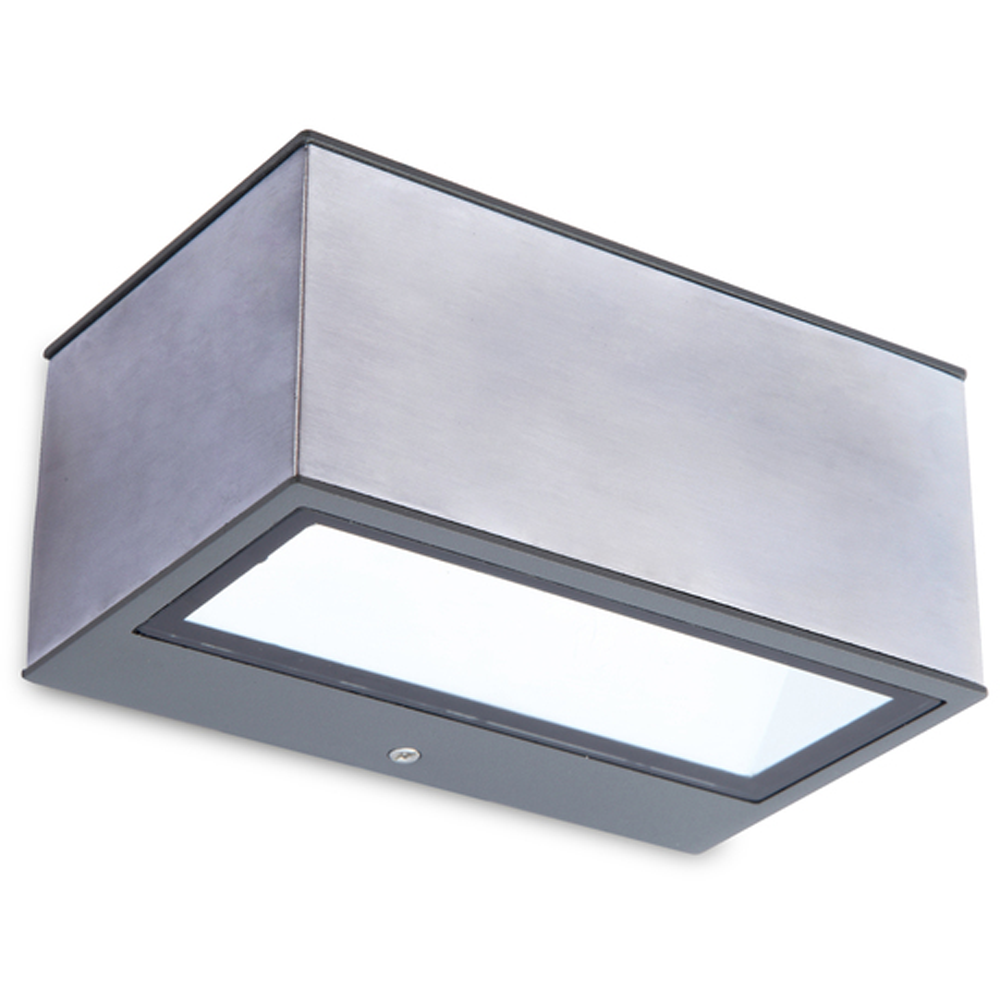 LUTEC ARCHITECTURAL GEMINI VEGGHENGT LAMPE IP54 RUSTFRITT STÅL