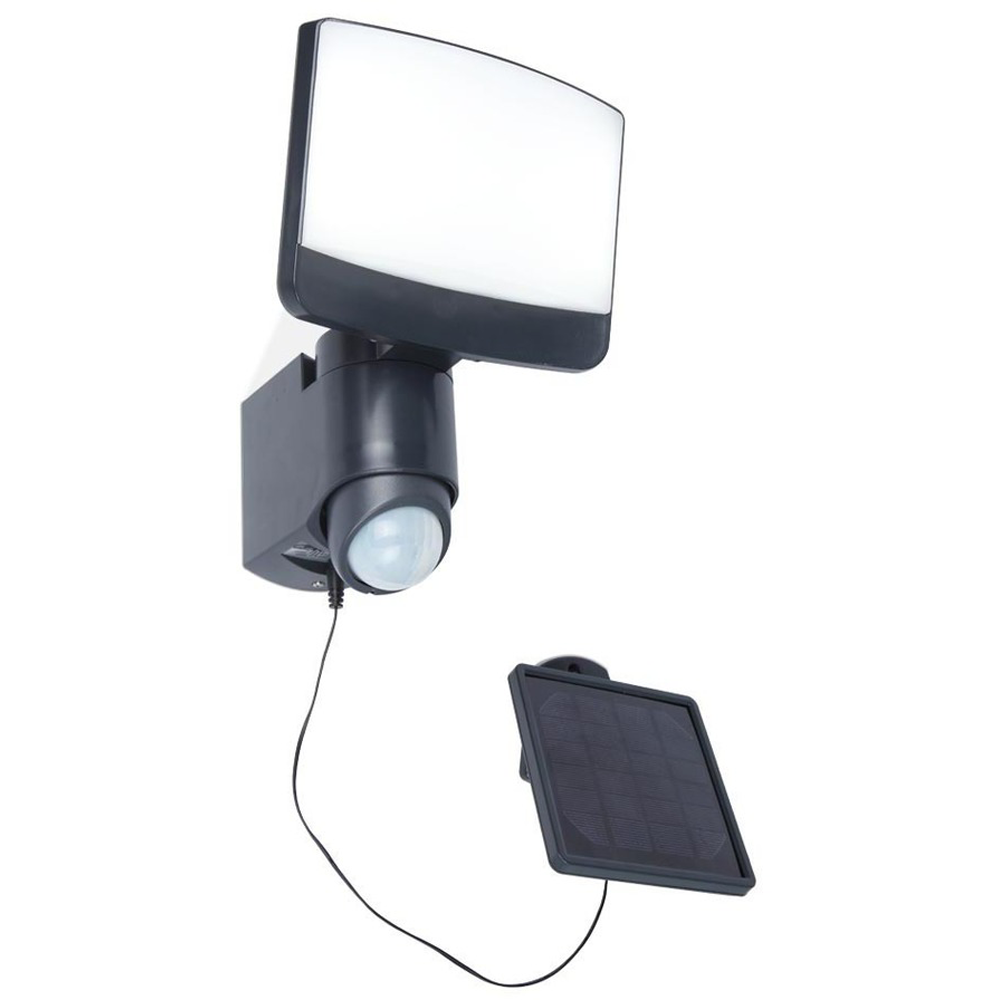 LUTEC SOLAR SUNSHINE VEGGHENGT LAMPE 180MM KULL GRÅ