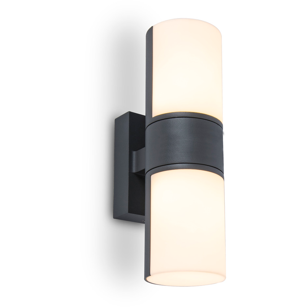 LUTEC ARCHITECTURAL CYRA 2 VEGGHENGT LAMPE MØRK GRÅ