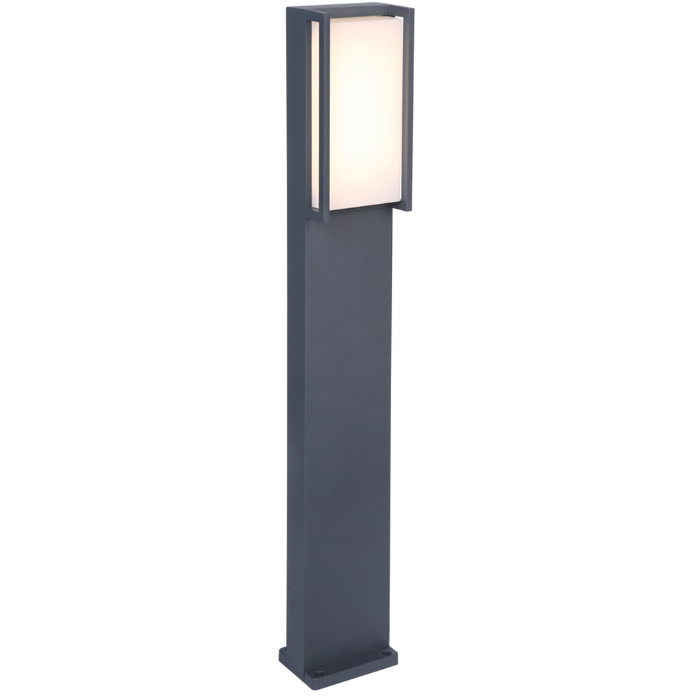 LUTEC ARCHITECTURAL QUBO LED FRITTSTÅENDE HAGELAMPE MØRK GRÅ