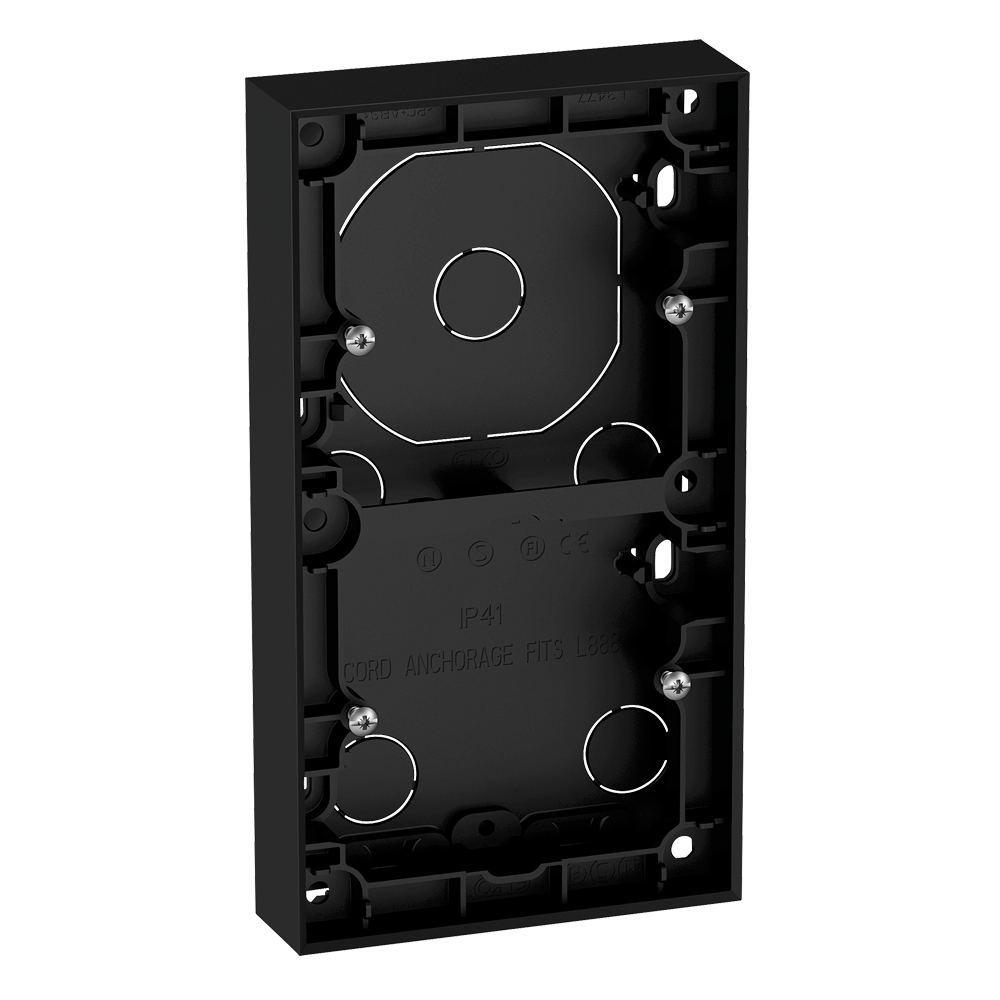 ELKO PLUS DOBBEL KAPPE 25MM SORT