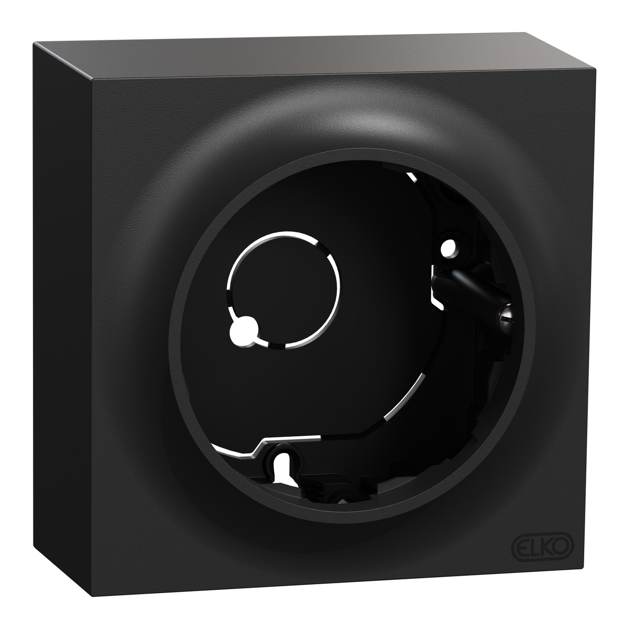 ELKO One Enkel påveggskappe høy Sort