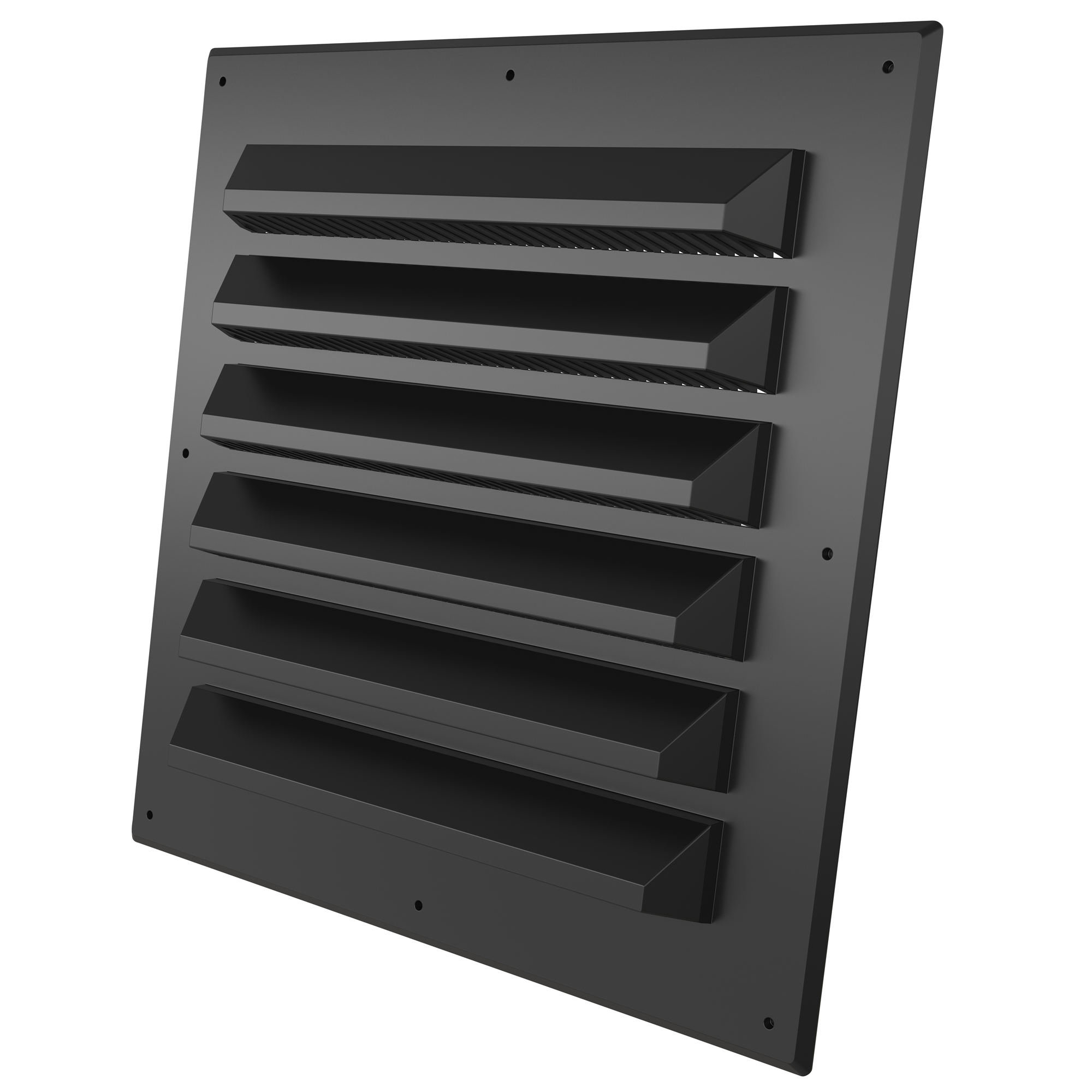 Sjalusirist med karm plast 150x150 sort