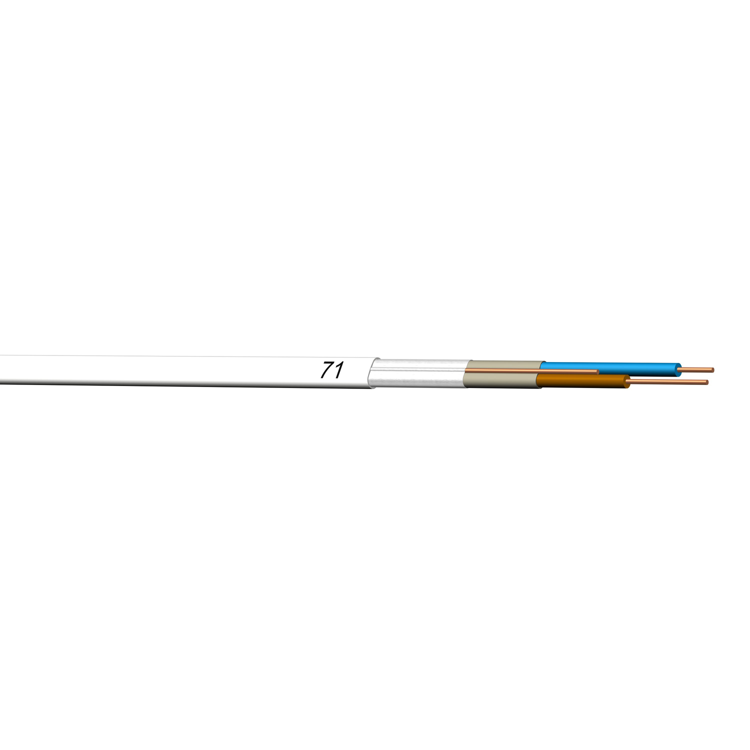 NEXANS PR PLUSS 2X1 5 1 5 25 M HVIT Megaflis no nexans-pr-pluss-2x1-5-1-5-25-m-hvit-megaflis-no