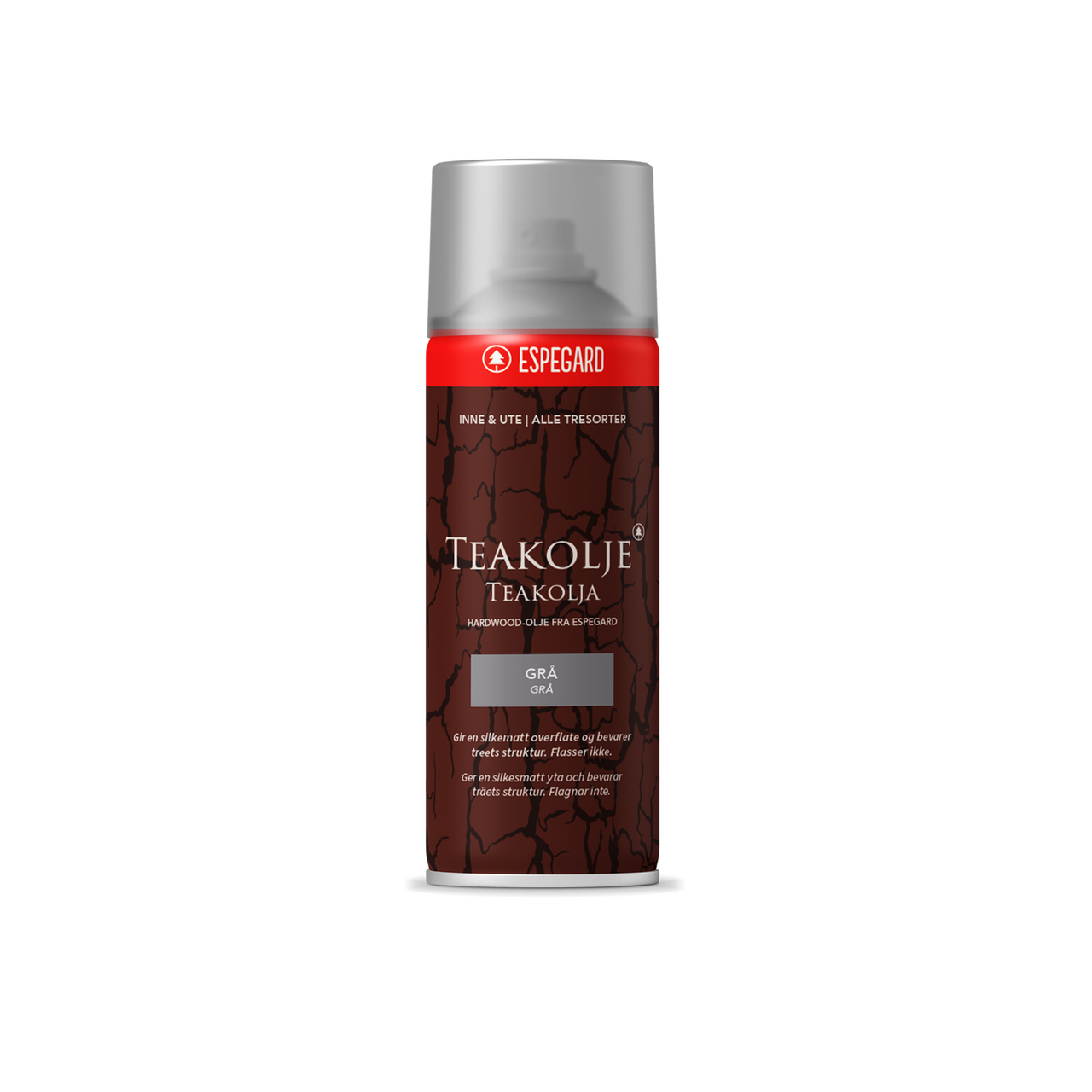 ESPEGARD TEAKOLJE GRÅ SPRAY 500ML