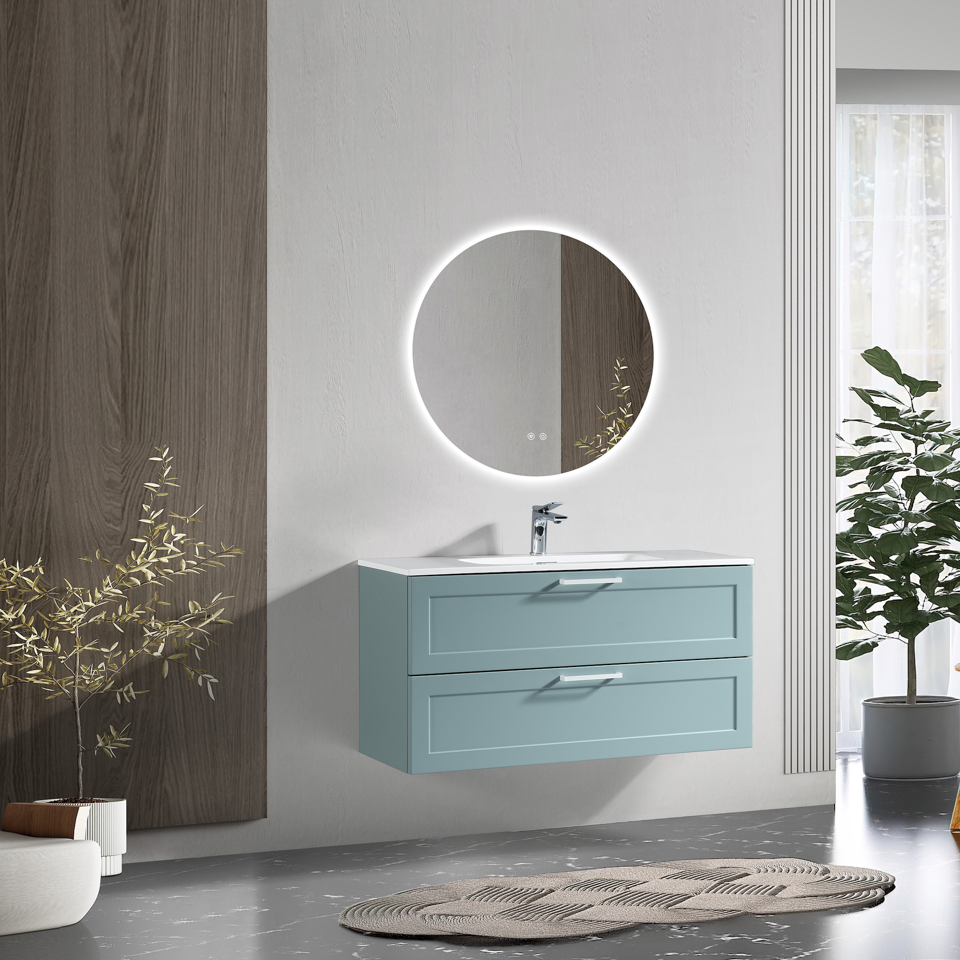 LIND COMFORT 120 BADEROMSMØBEL LIGHT BLUE
