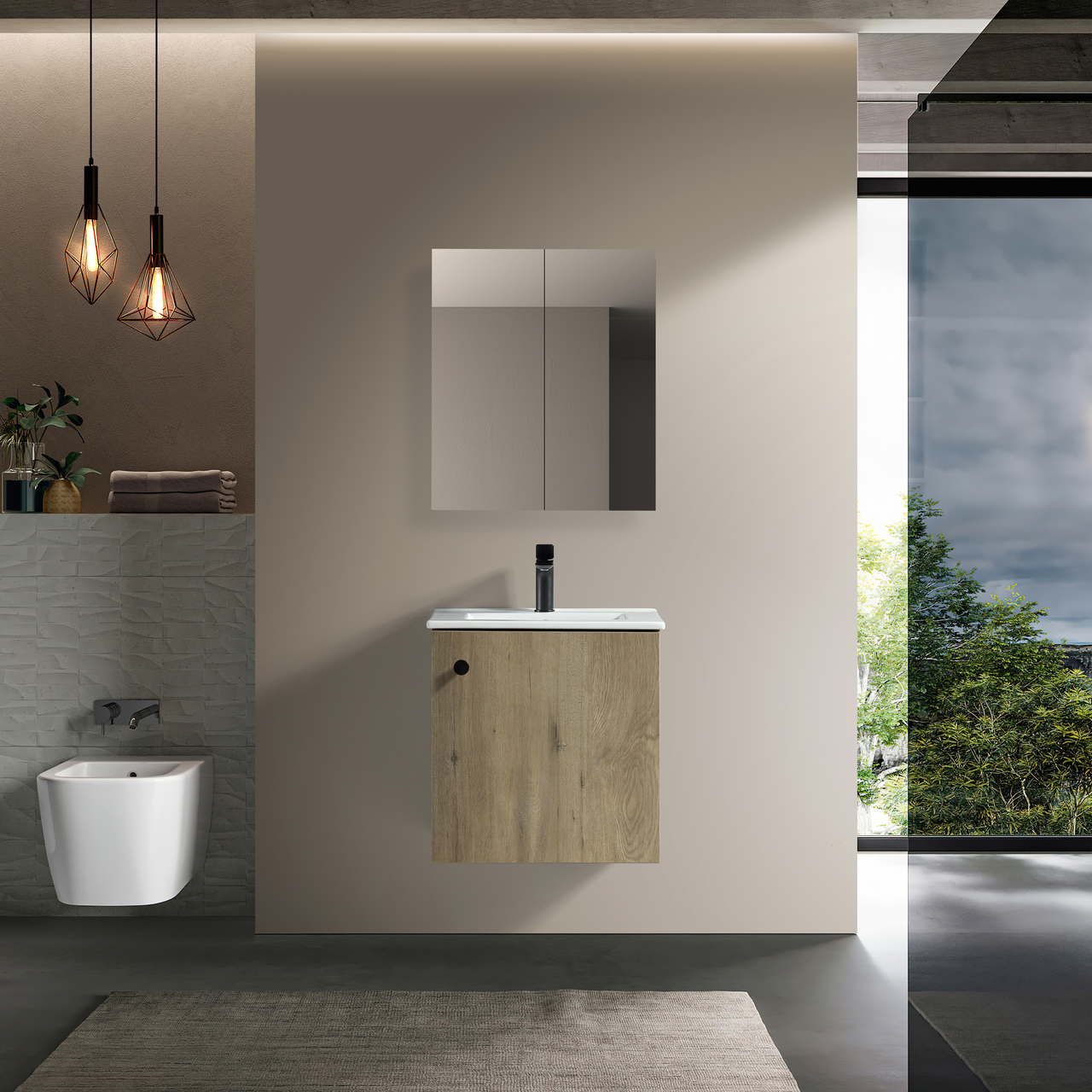 LIND SQUARE 50 BADEROMSMØBEL FOREST