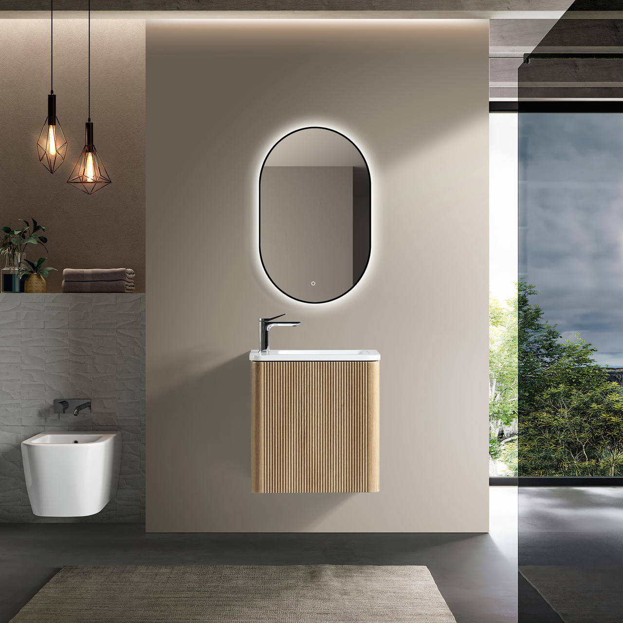 LIND TIMBER SMALL 50 BADEROMSMØBEL HØYRE