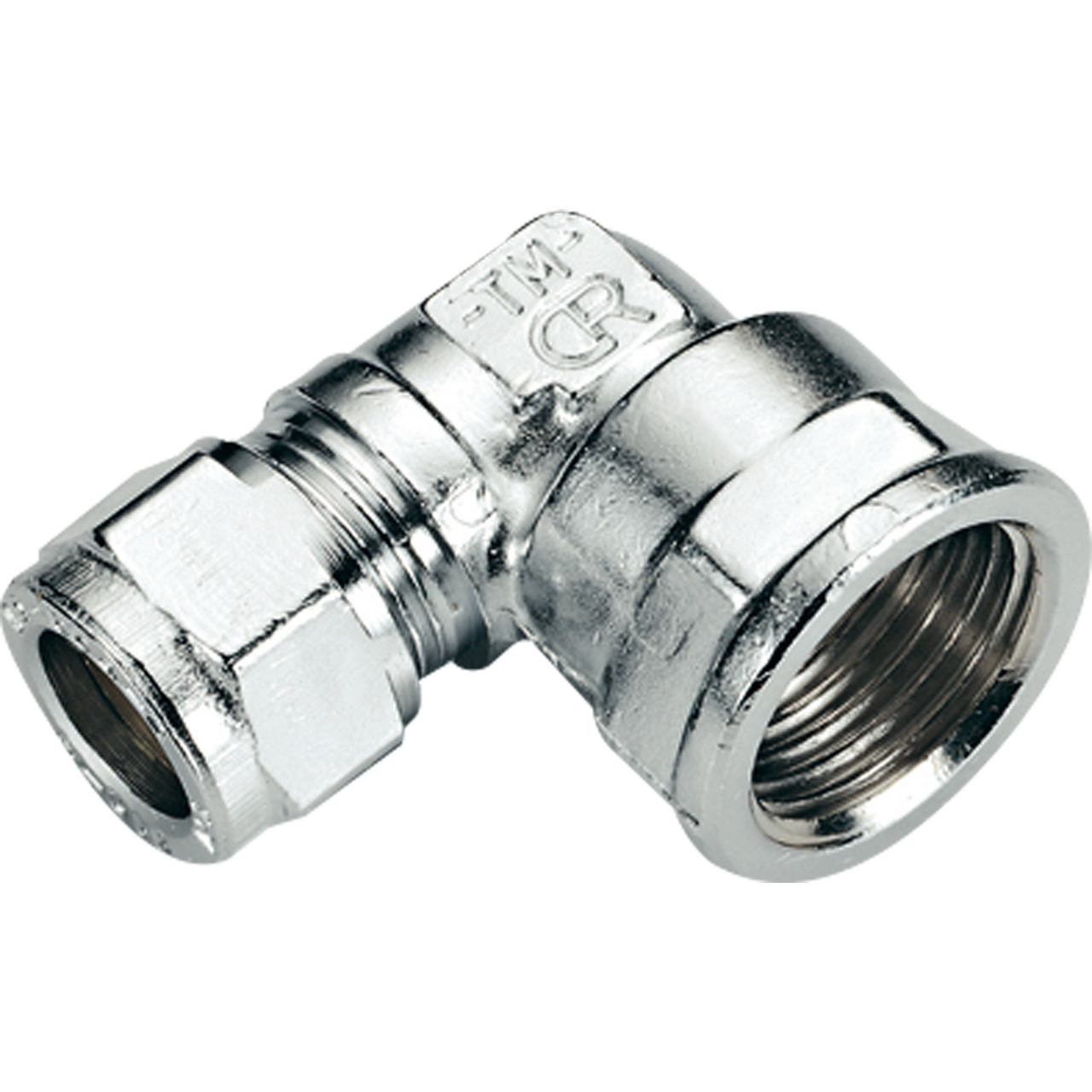FONTA VINKEL M/MUFFE 15MM X 1/2" FORKROMMET CU