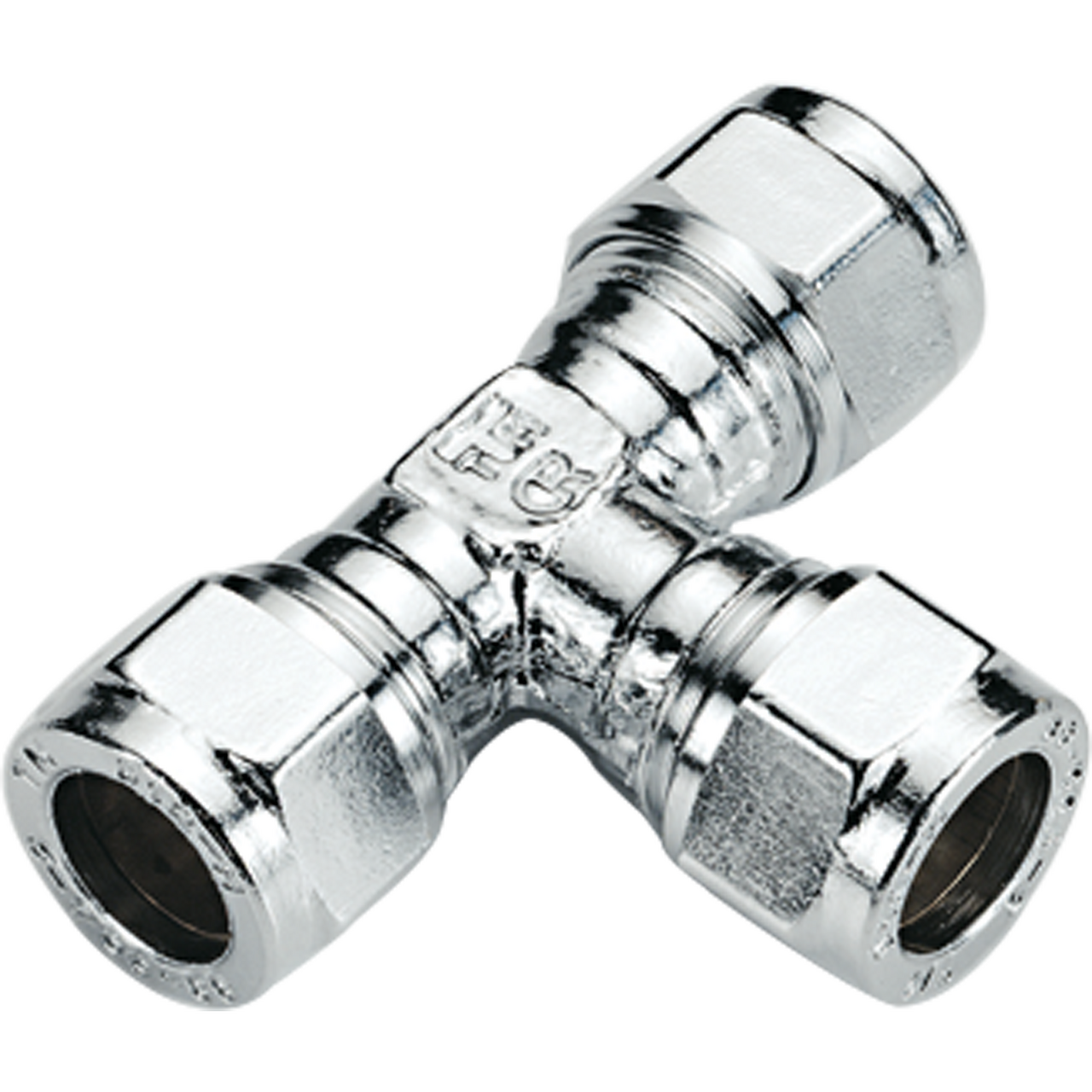 FONTA T-RØR 15MM FORKROMMET PEX