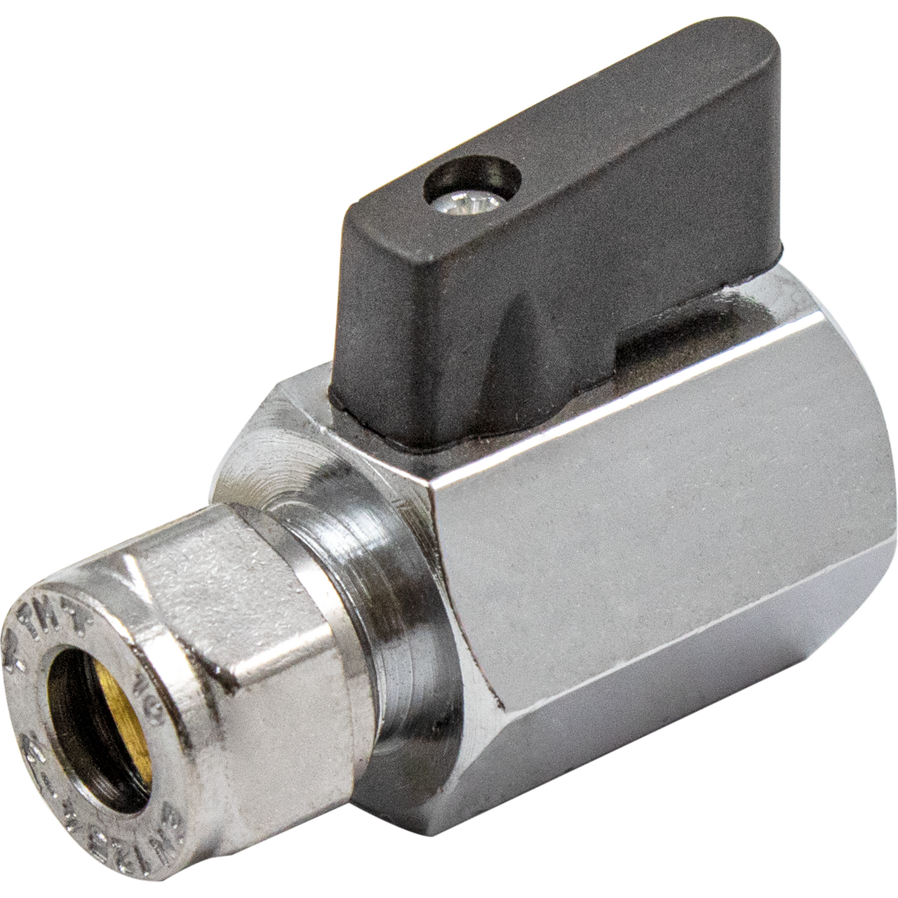 FONTA MINI KULEVENTIL 10MM X 1/2" FORKROMMET