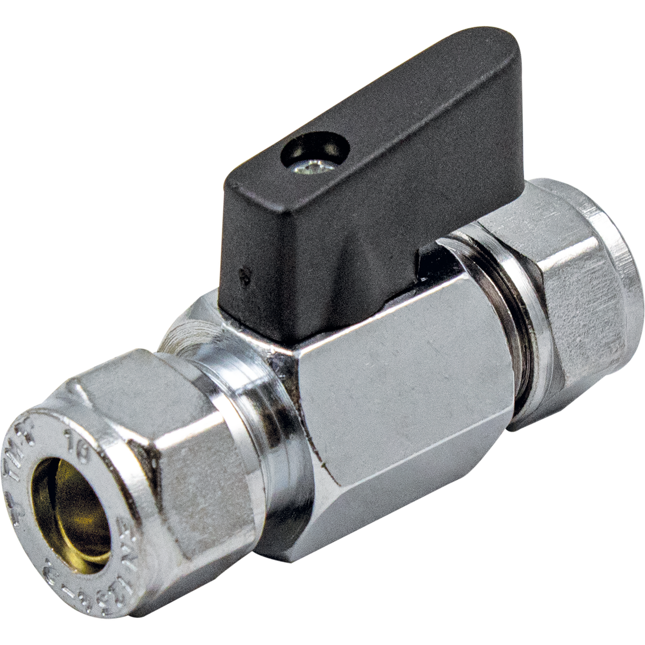 FONTA MINI KULEVENTIL 10MM FORKROMMET