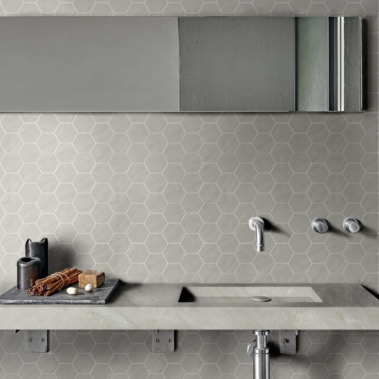 NUVOLA BEIGE HEXAGON 5 9,5MM