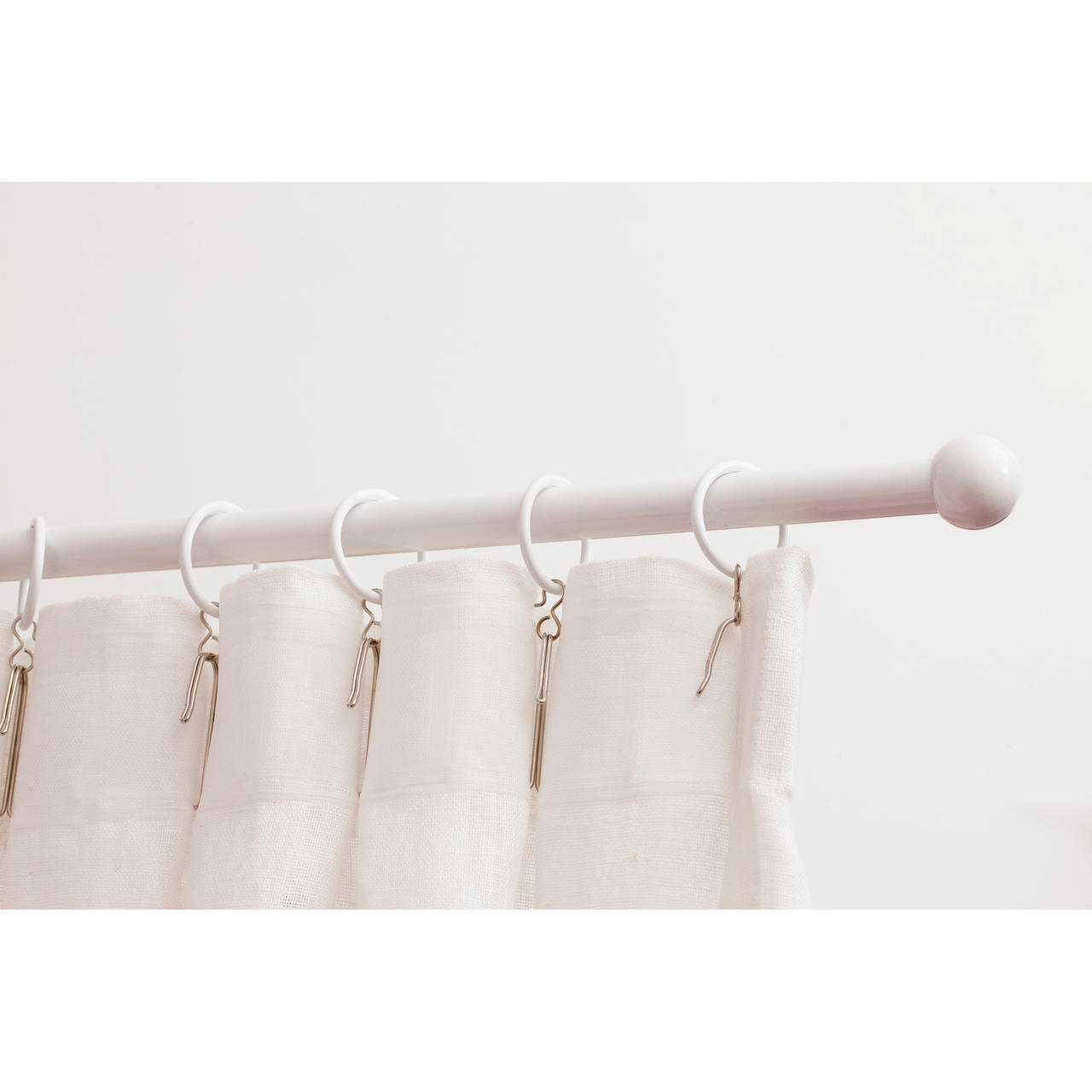 KIRSCH STANGSETT MALAGA 90-160CM HVIT