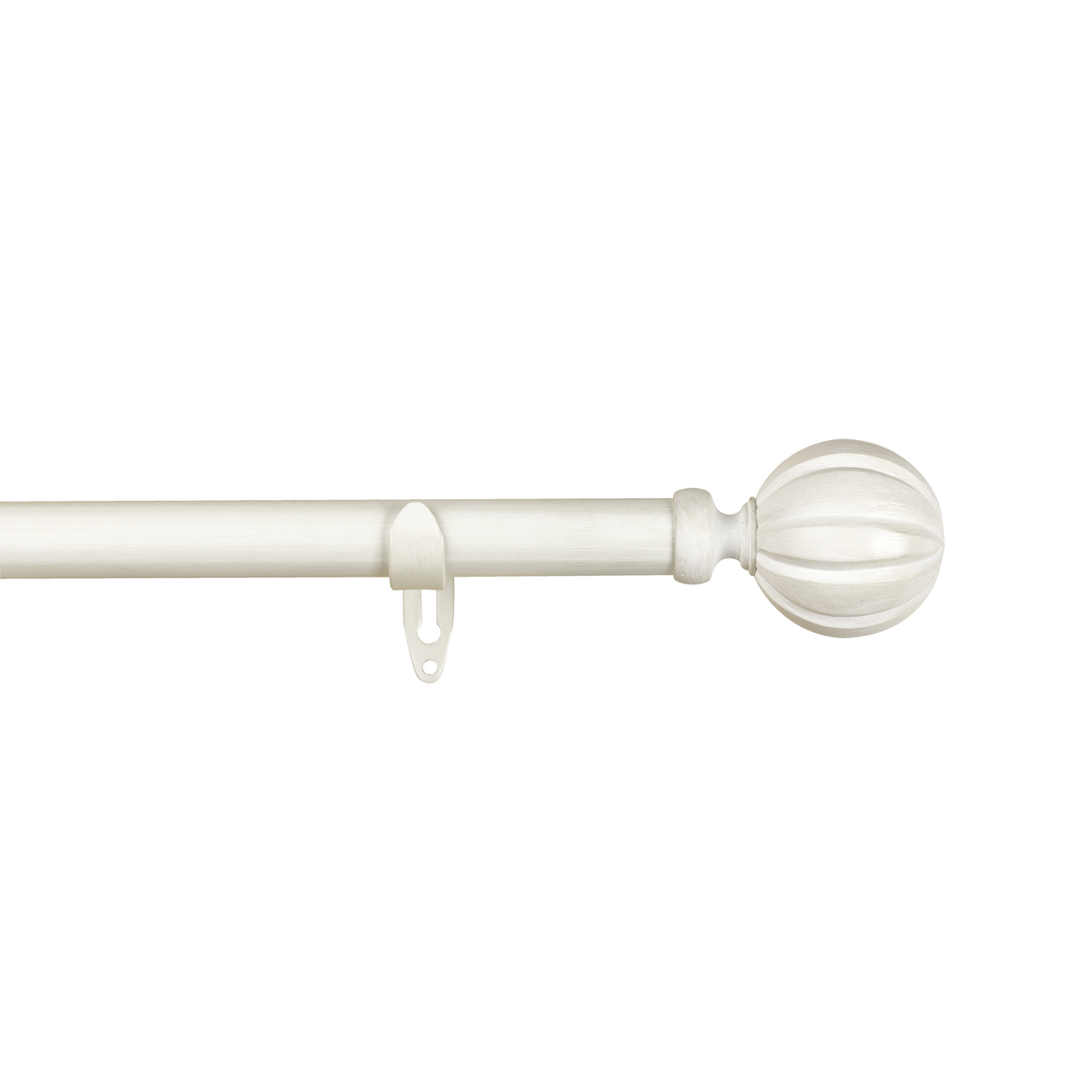 KIRSCH STANGSETT CHARM 210-380CM HVIT