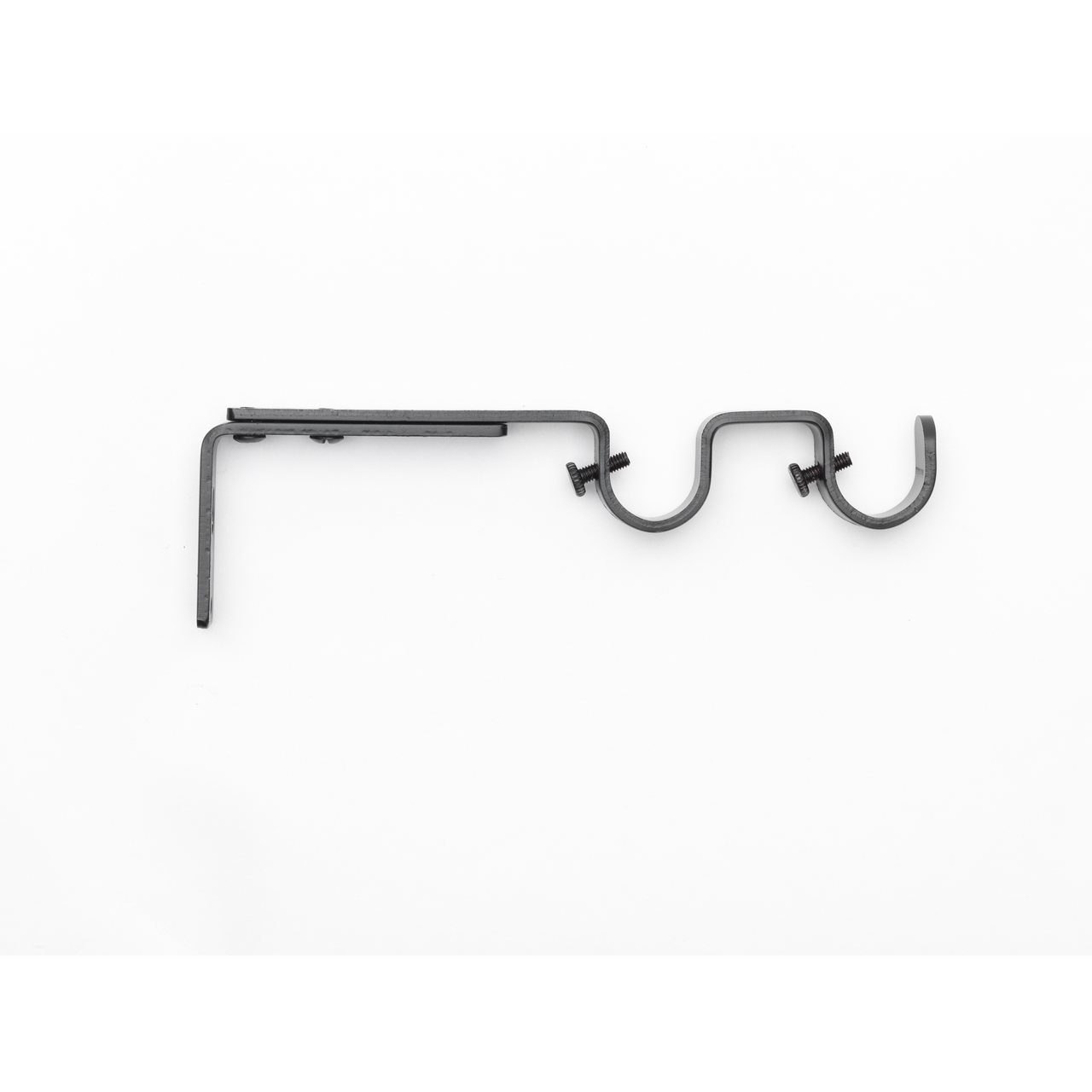 KIRSCH HOLDER DOBBEL Ø19 SVART