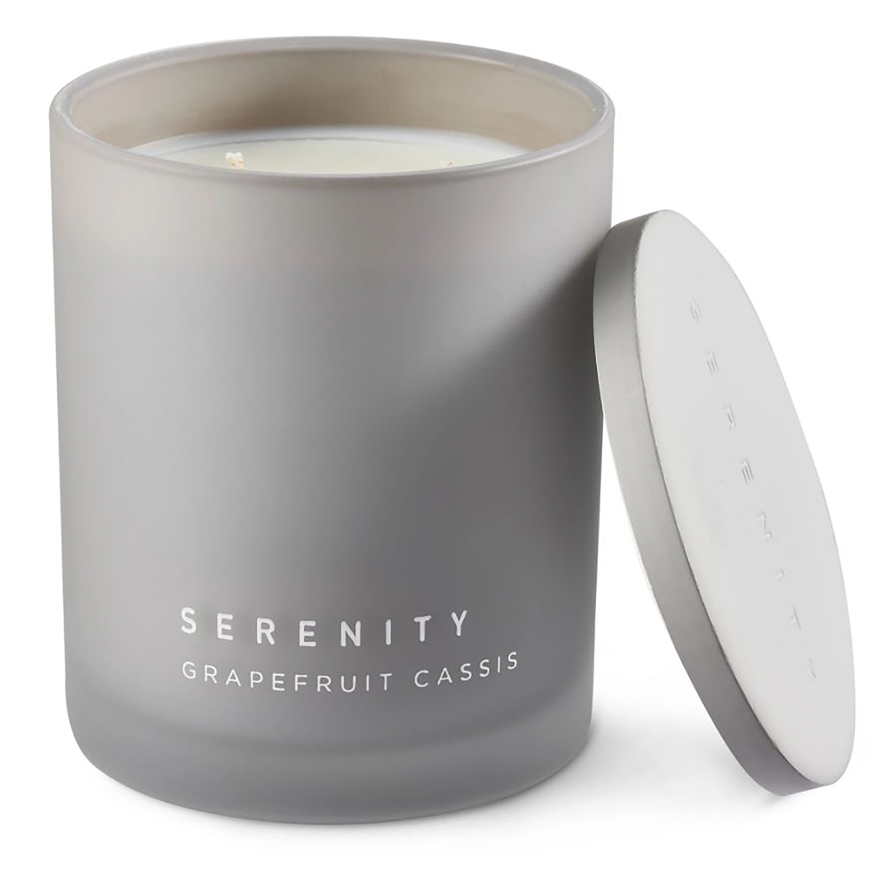 SERENITY DUFTLYS Ø9 H11CM 48T GRAPEFRUIT GRÅ